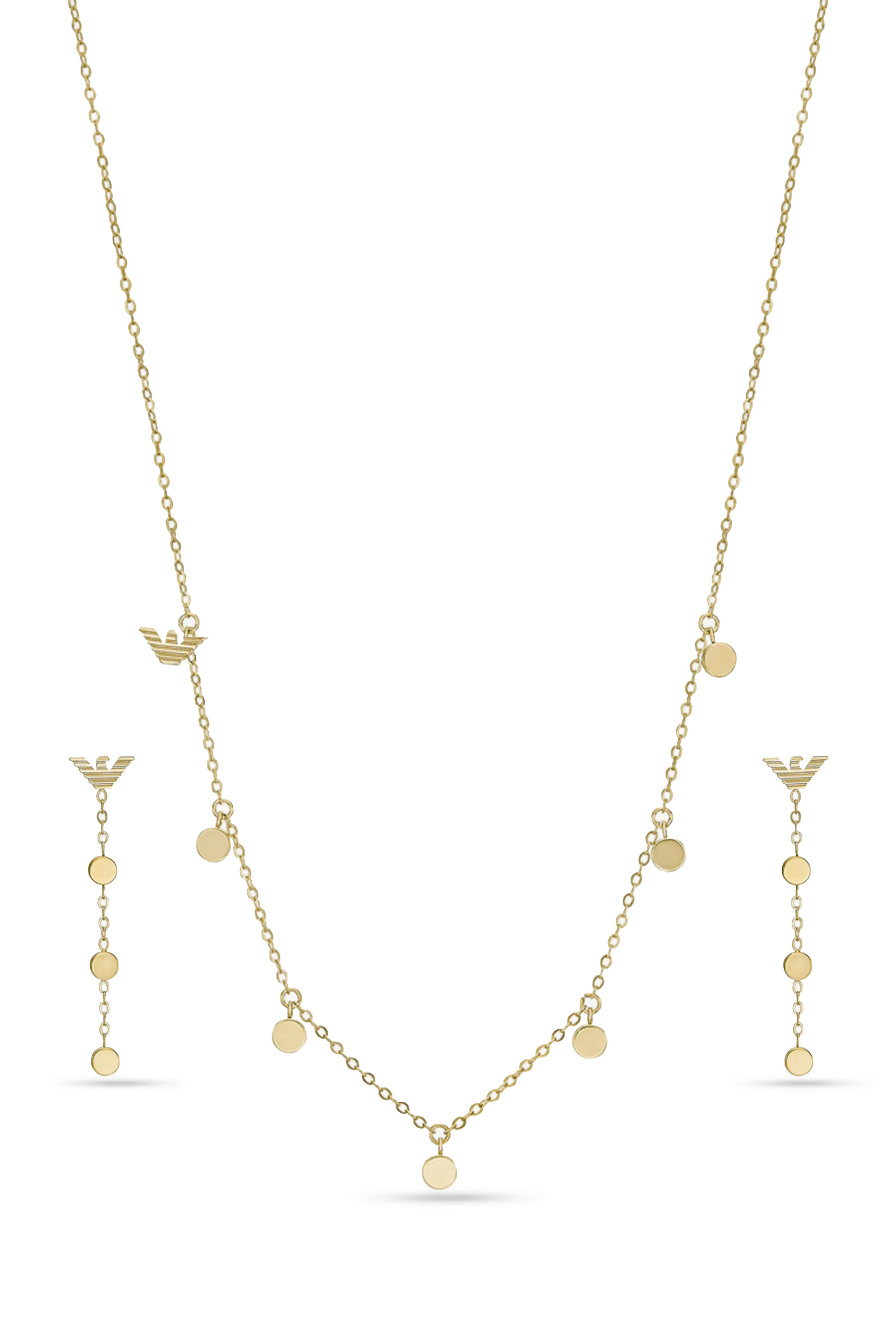 Logo Necklace & Earring Gift Set