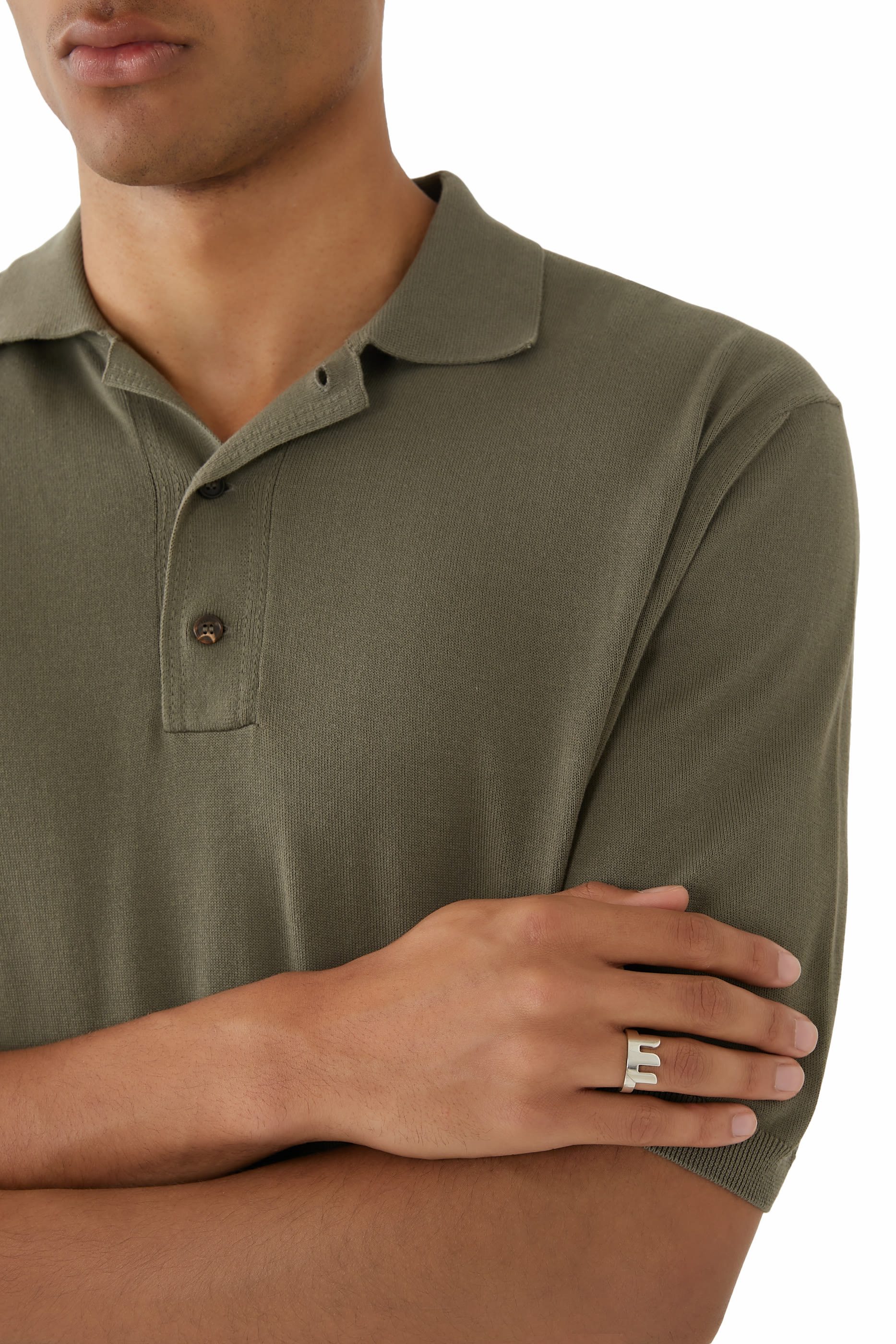 S Ring, Sterling Silver