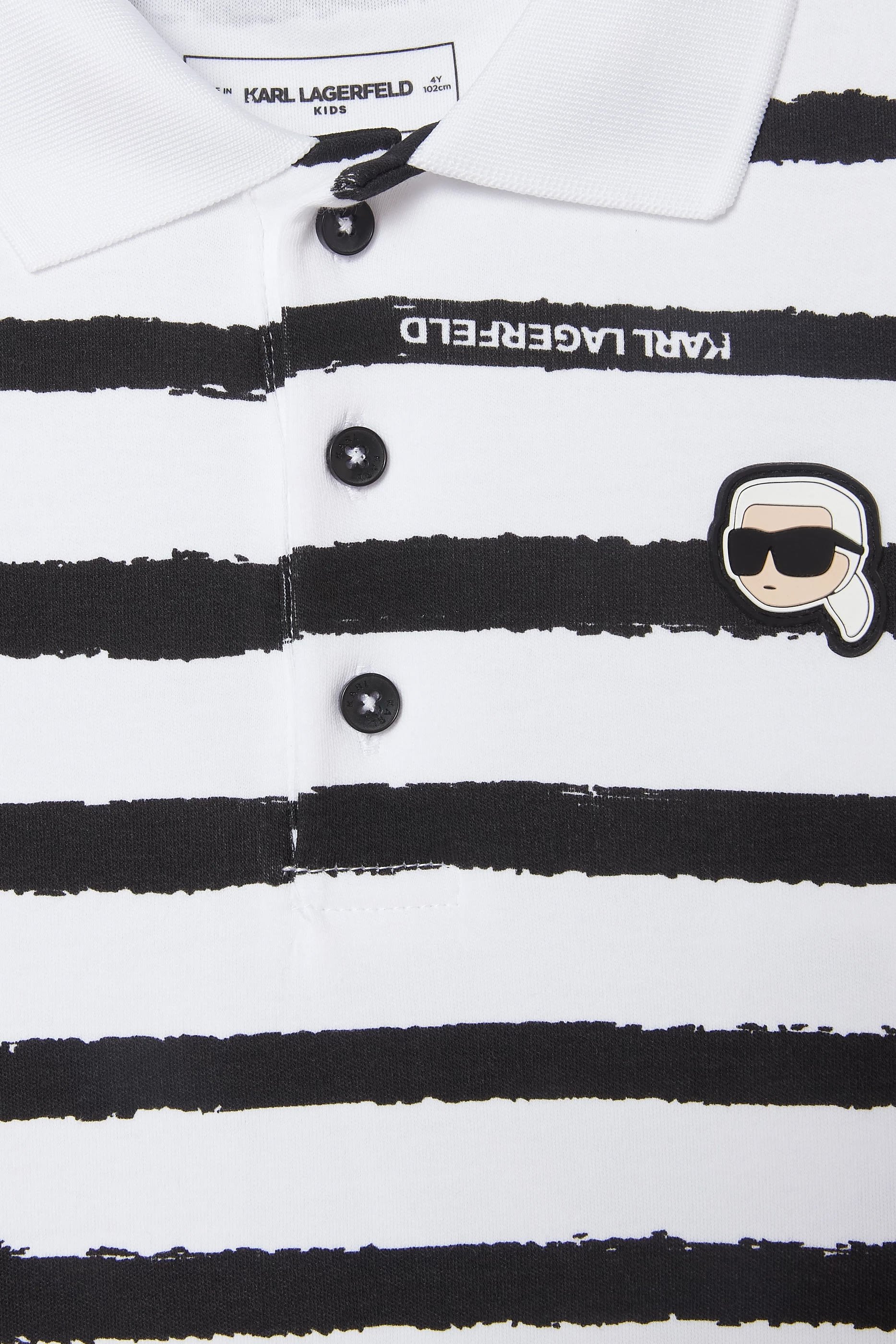 Kids Ikonik Karl Striped Shorts Set