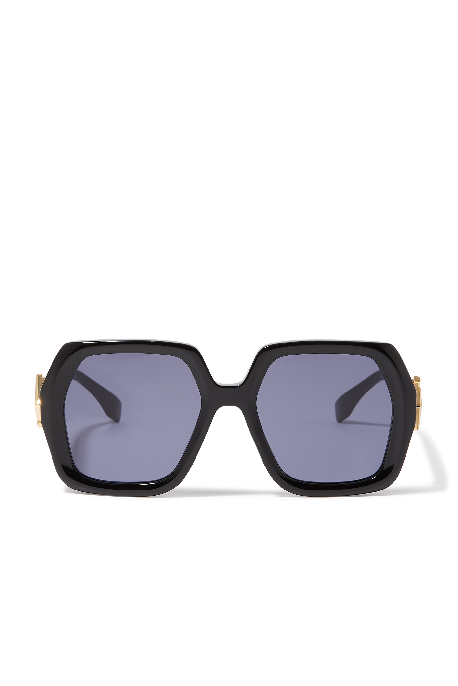 FF Diamonds Black Square Sunglasses