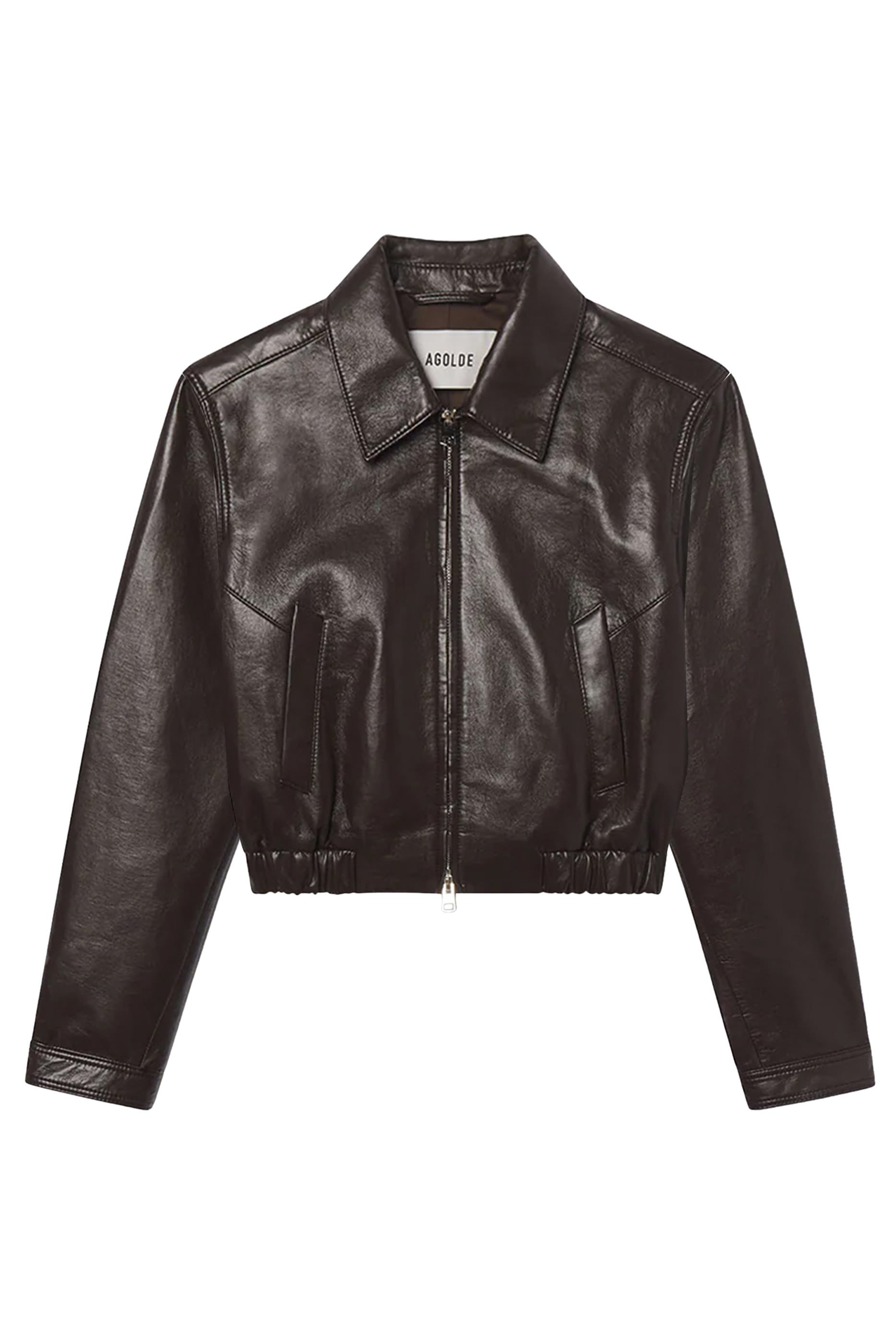 Essie Recycled Leather Cropped Jacket