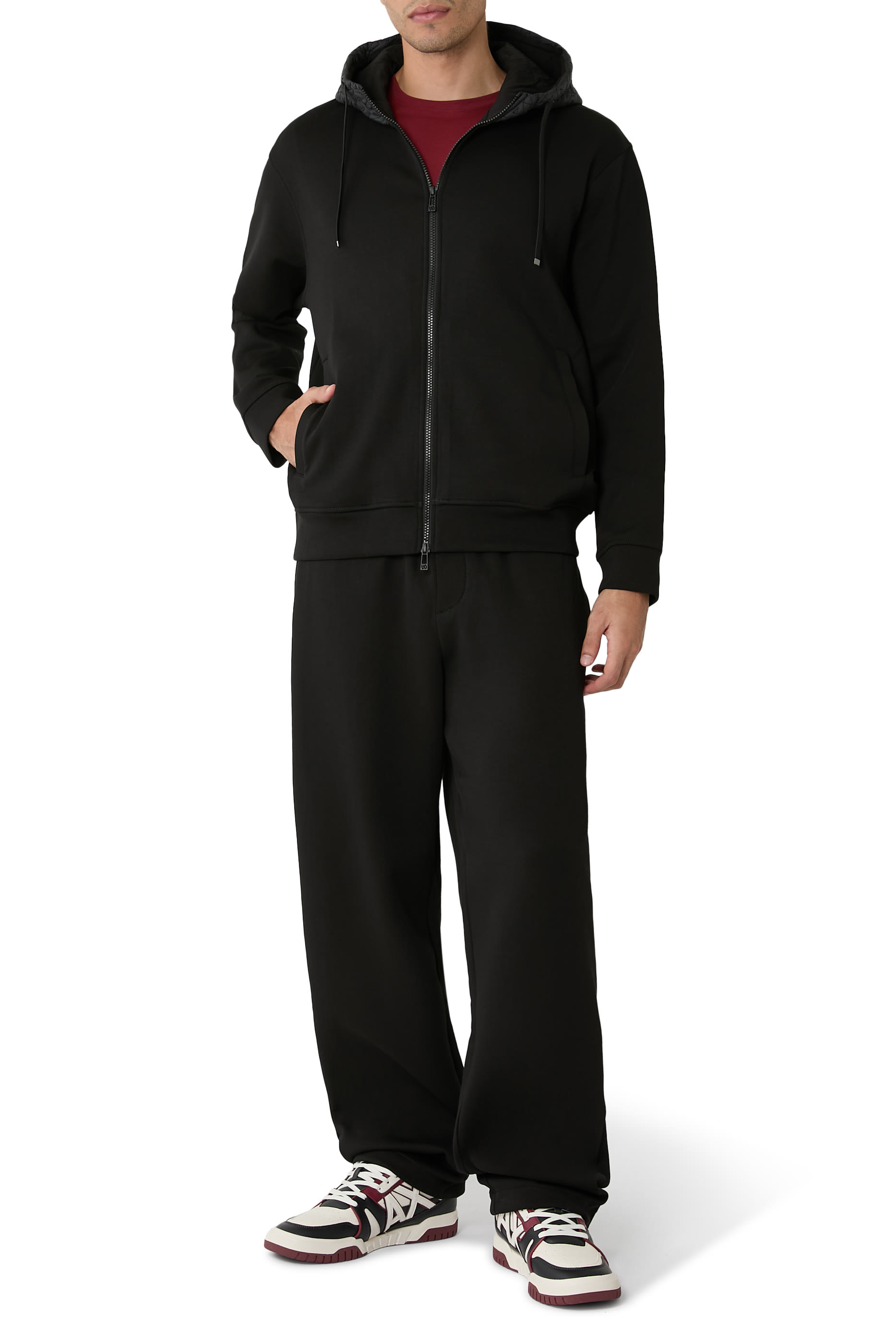 Logo Execution Full Zip Hoodie Sweatshirt