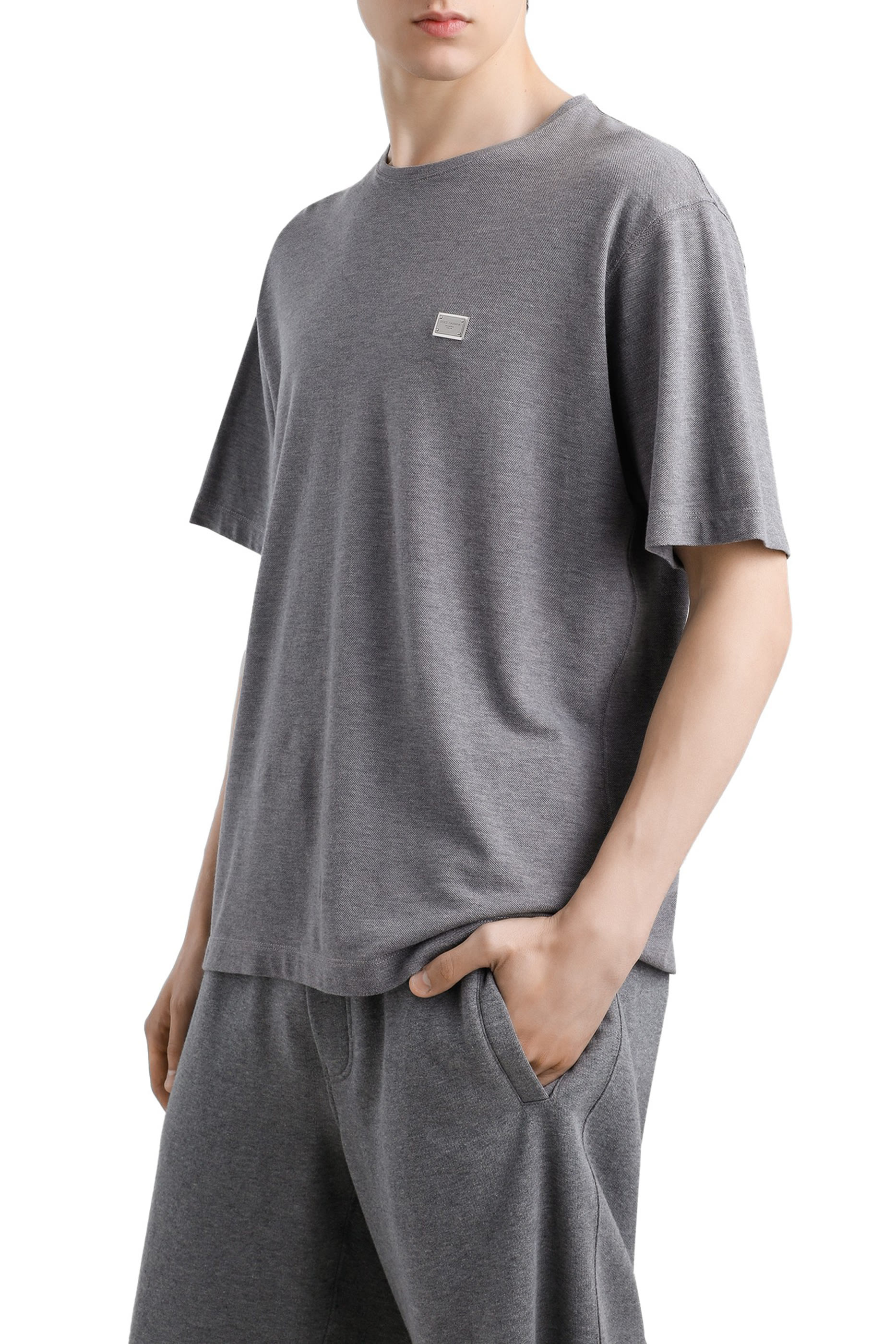 Logo Tag Cotton T-Shirt