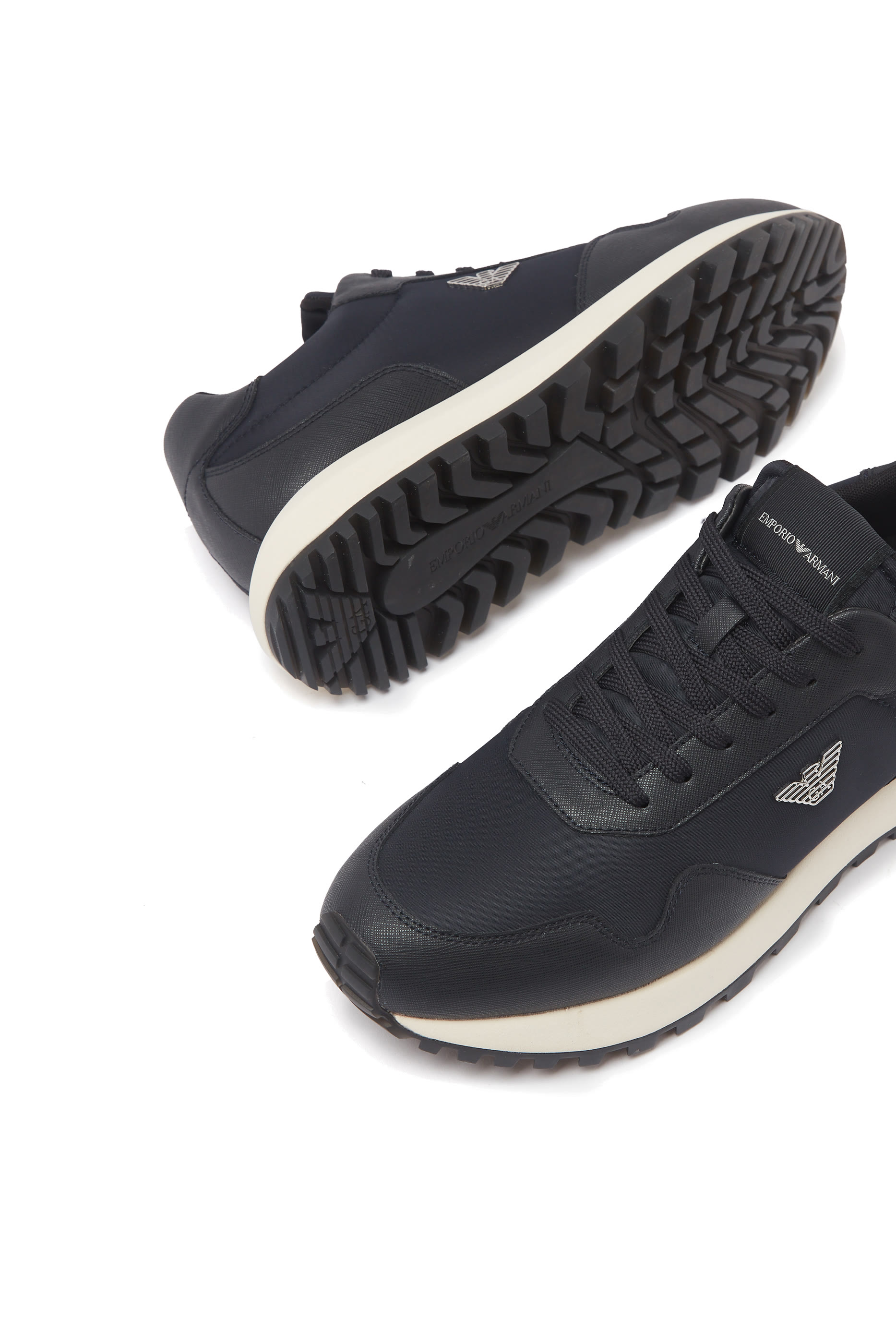 ASV Recycled Nylon Sneakers with Regenerated Saffiano Details