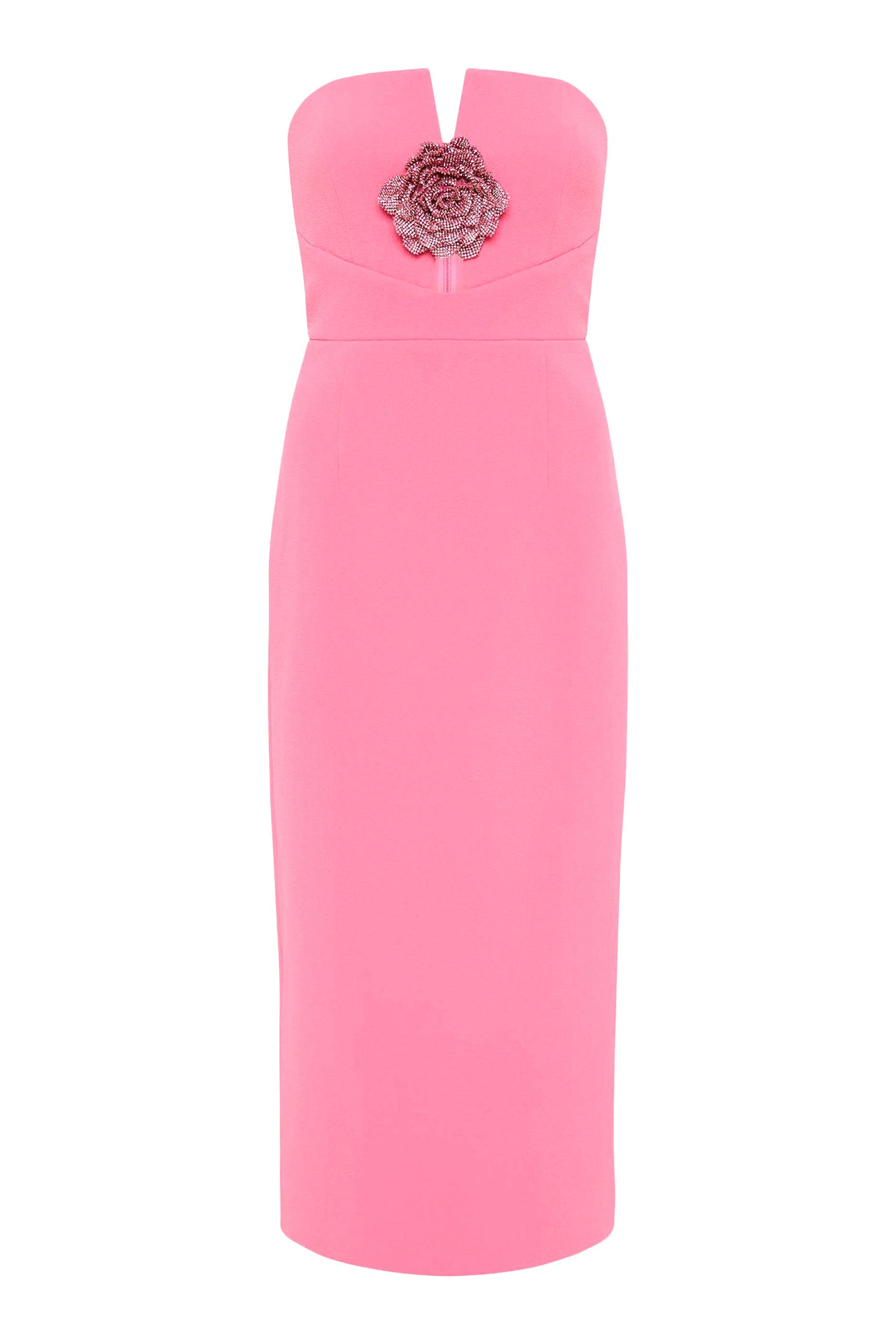 Aubree Strapless Midi Dress