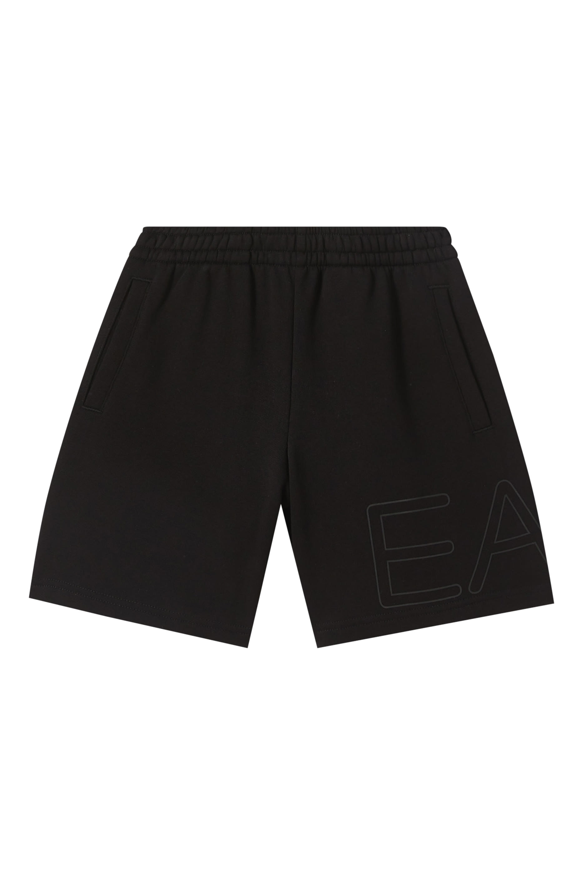 Kids EA7 Train Logo Series Shorts