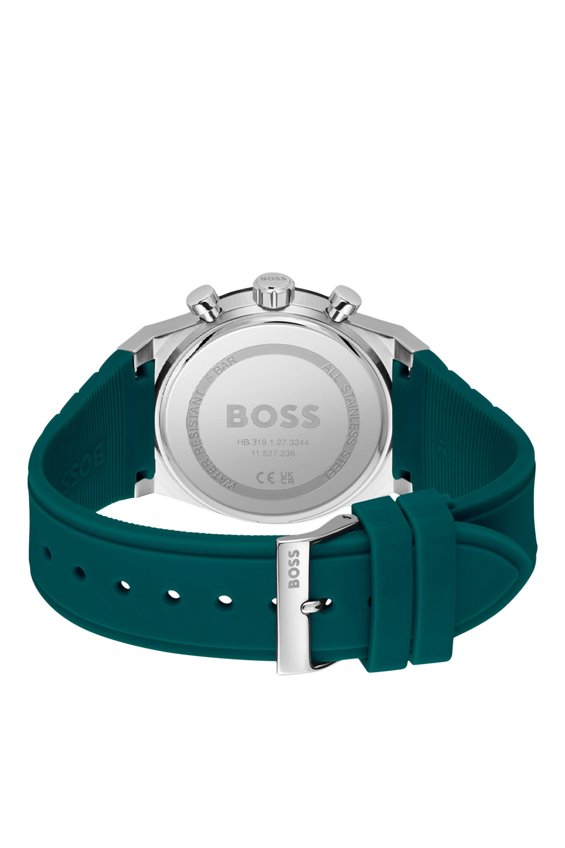 Candor Chrono Silicone-Strap Chronograph Watch