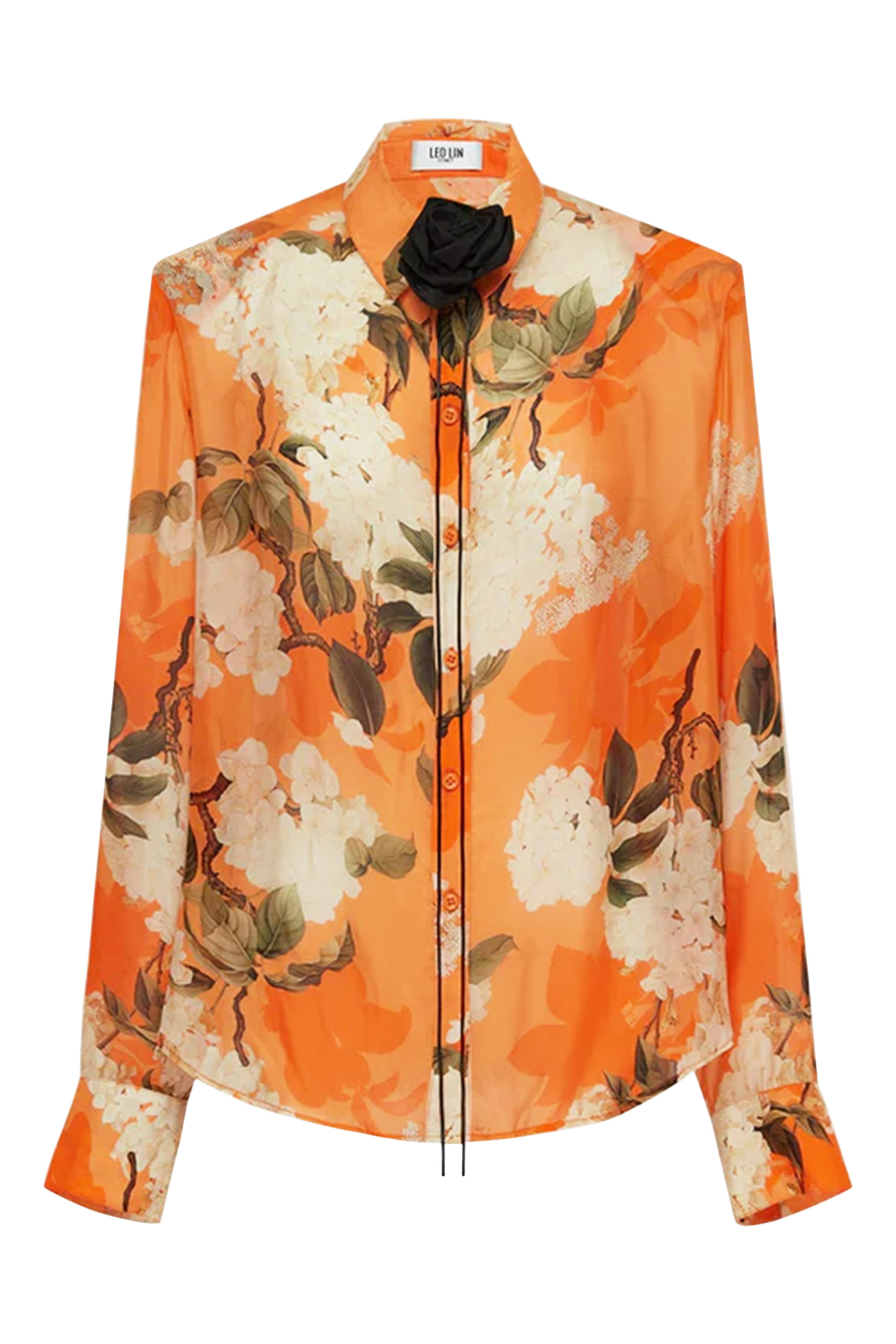 Della Blouse in Hydrangea Print