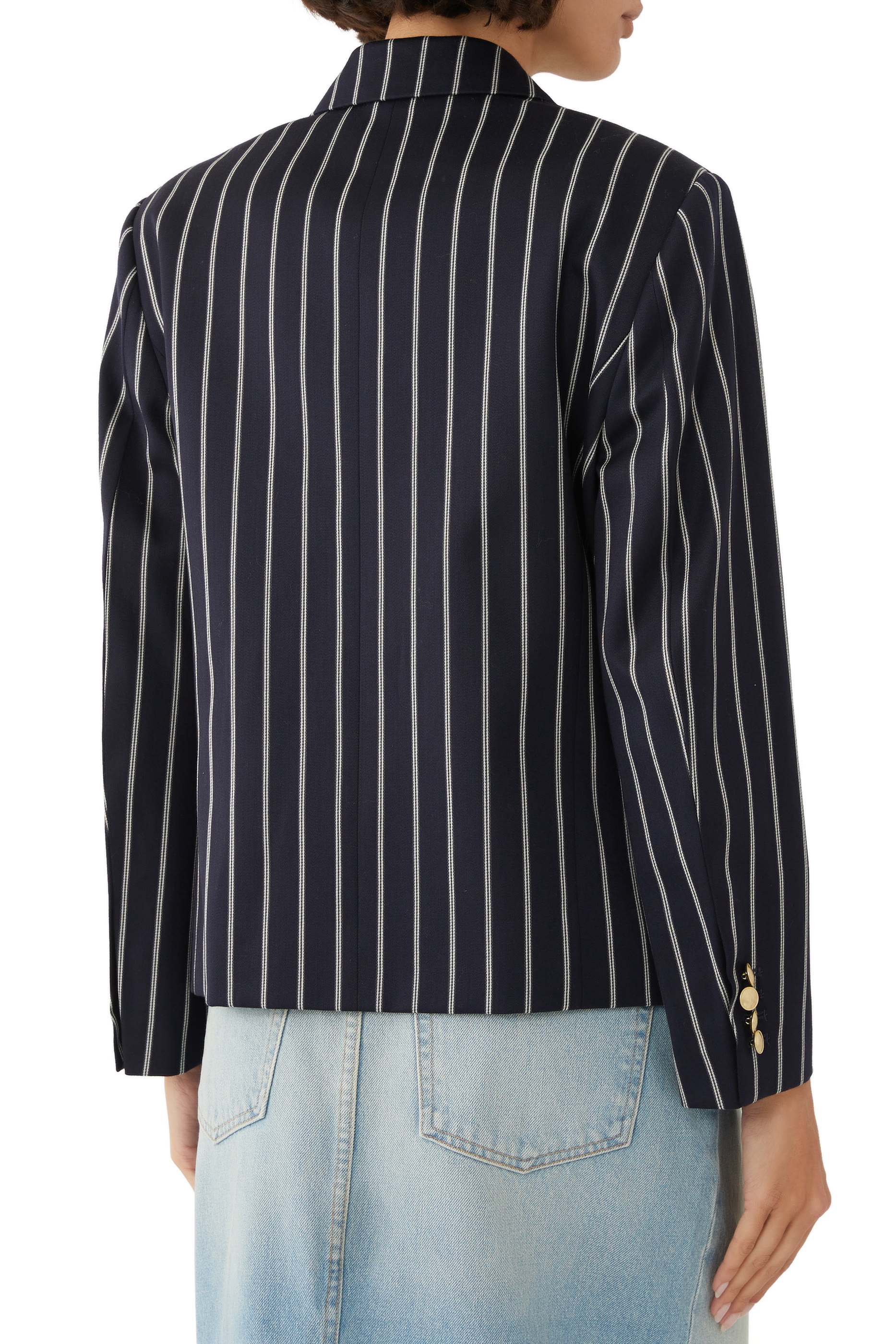 Cropped Double Breasted Jacket