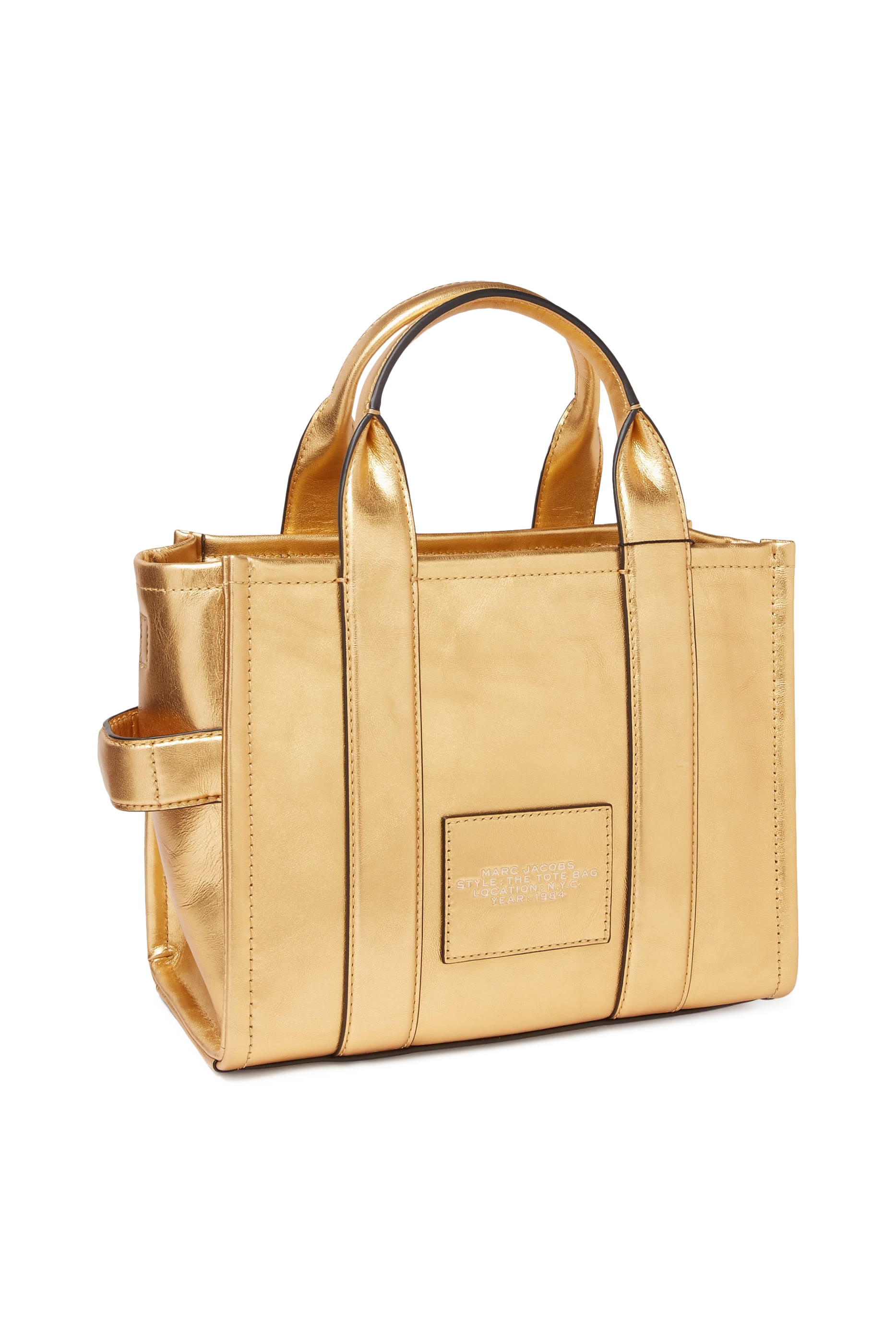 The Metallic Leather Small Tote Bag