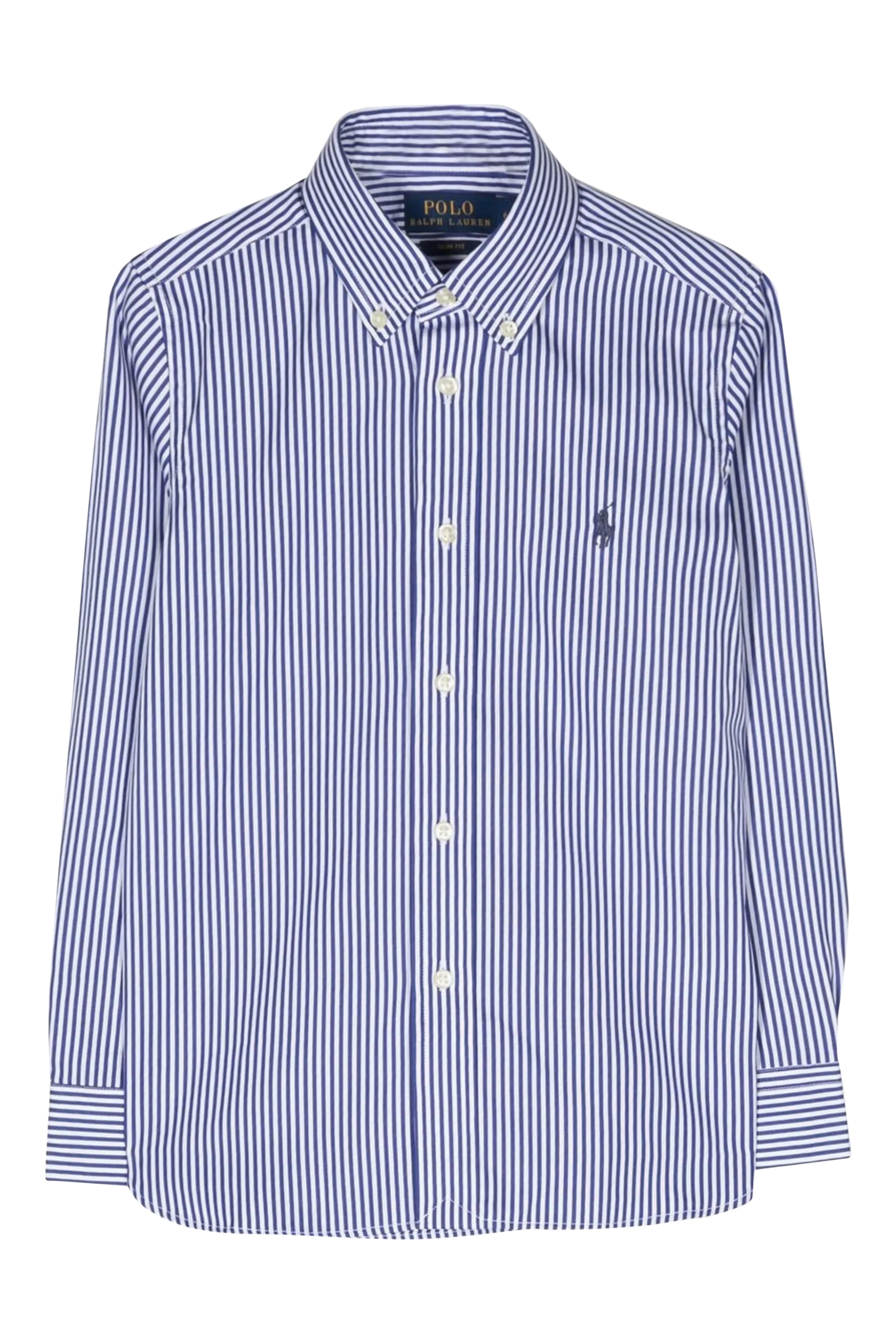 Kids Stripe Cotton Poplin Shirt