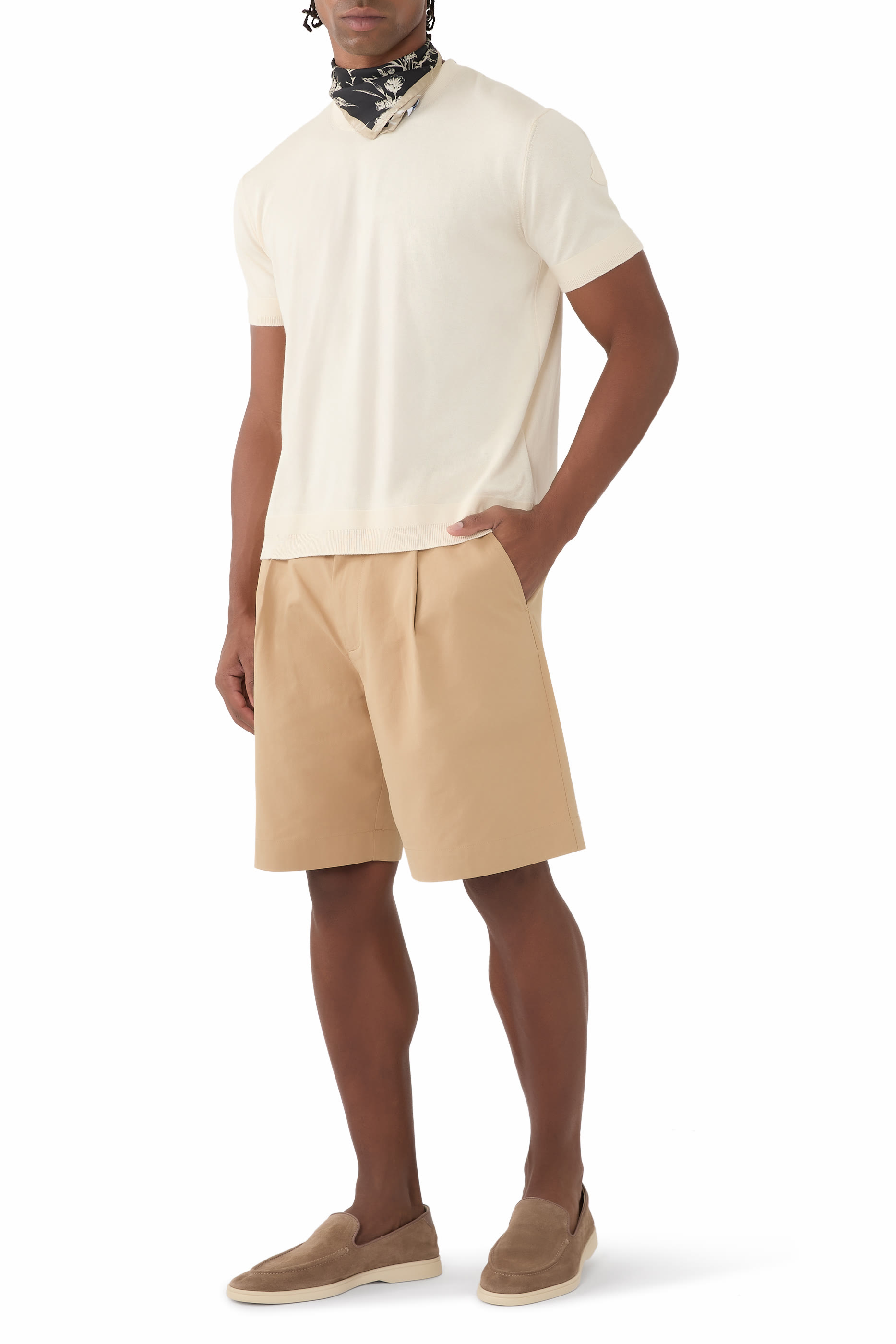 Silk & Cotton Knit T-Shirt