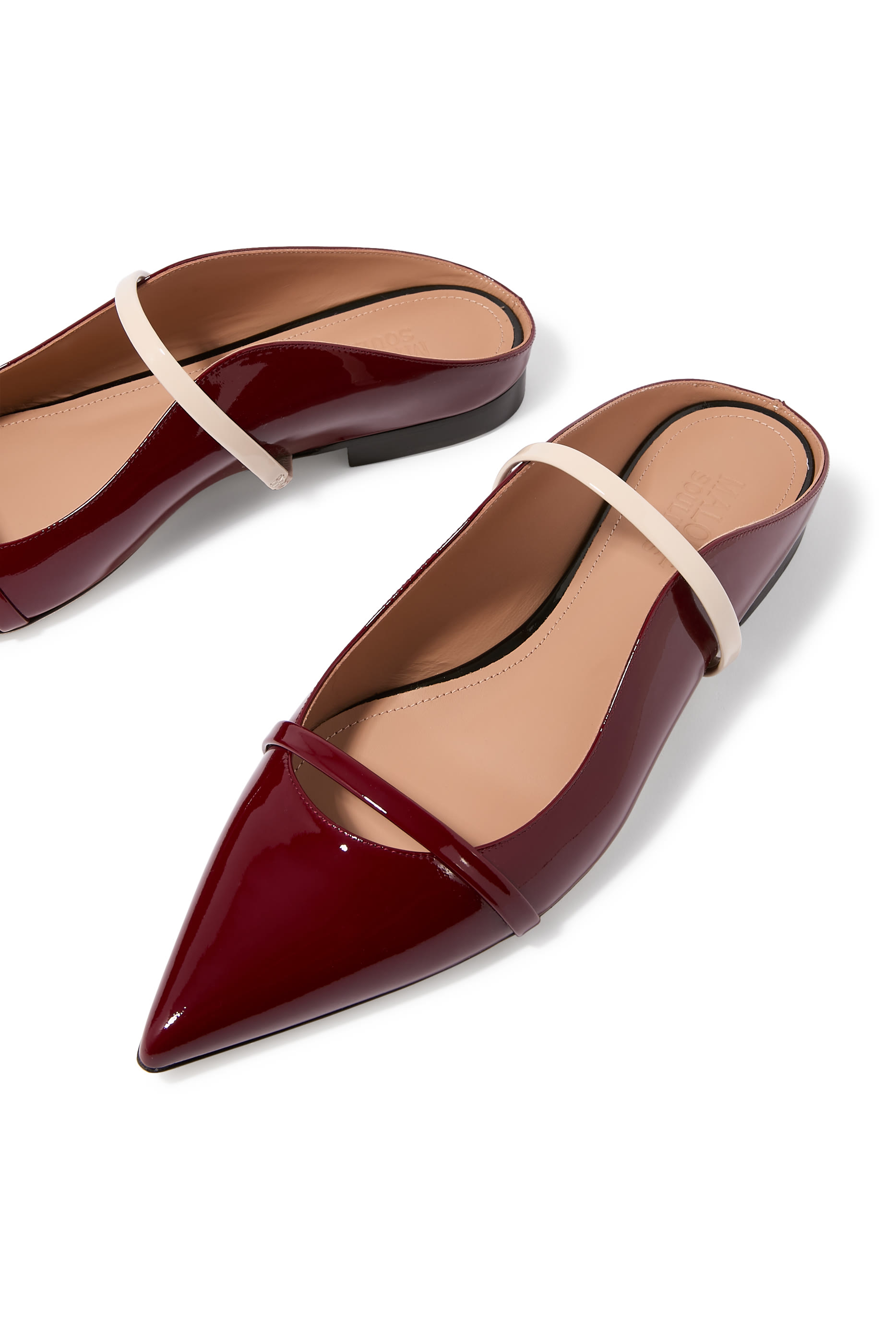 Maureen Leather Flat Mules 