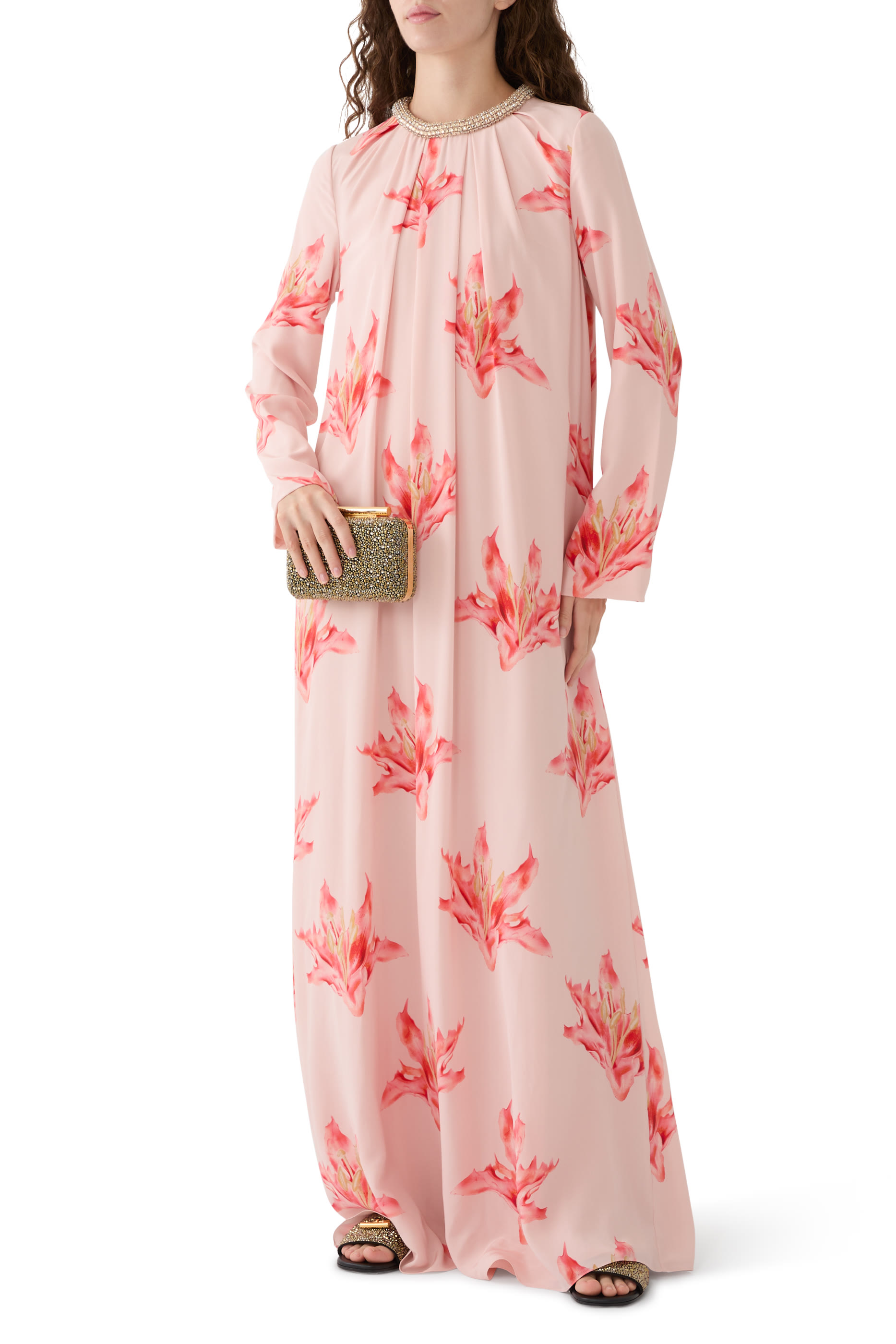 Flame Lily Long Tunic Dress