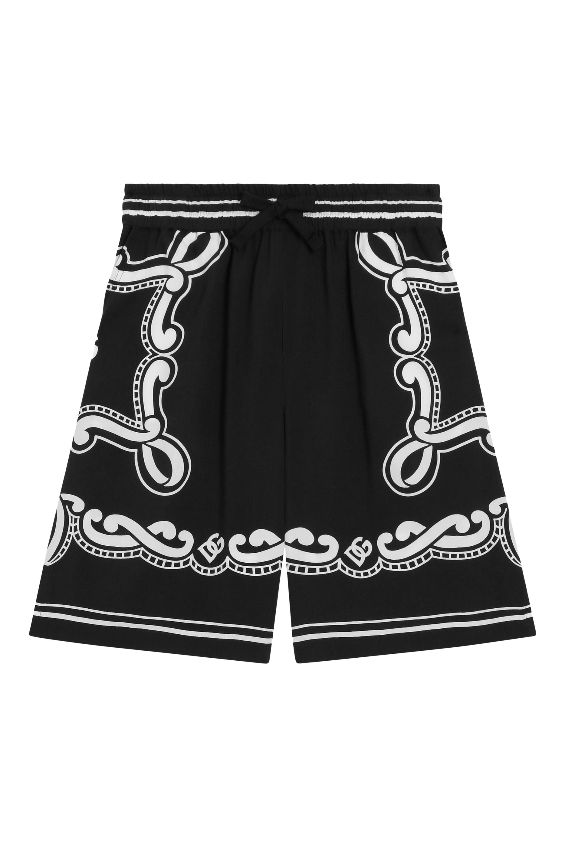Kids Bandanna-Print Batik Shorts