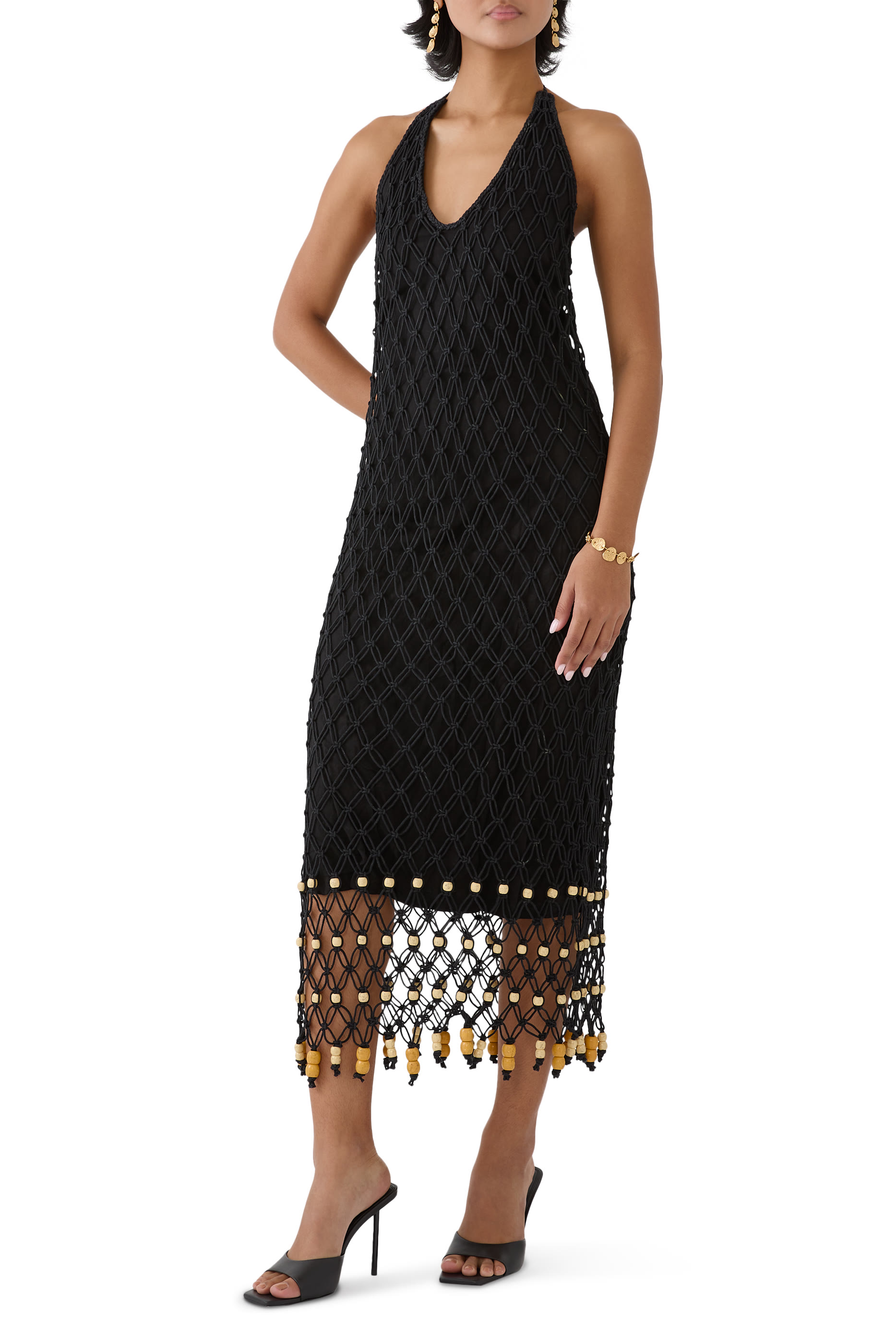 Reis Macrame Maxi Dress