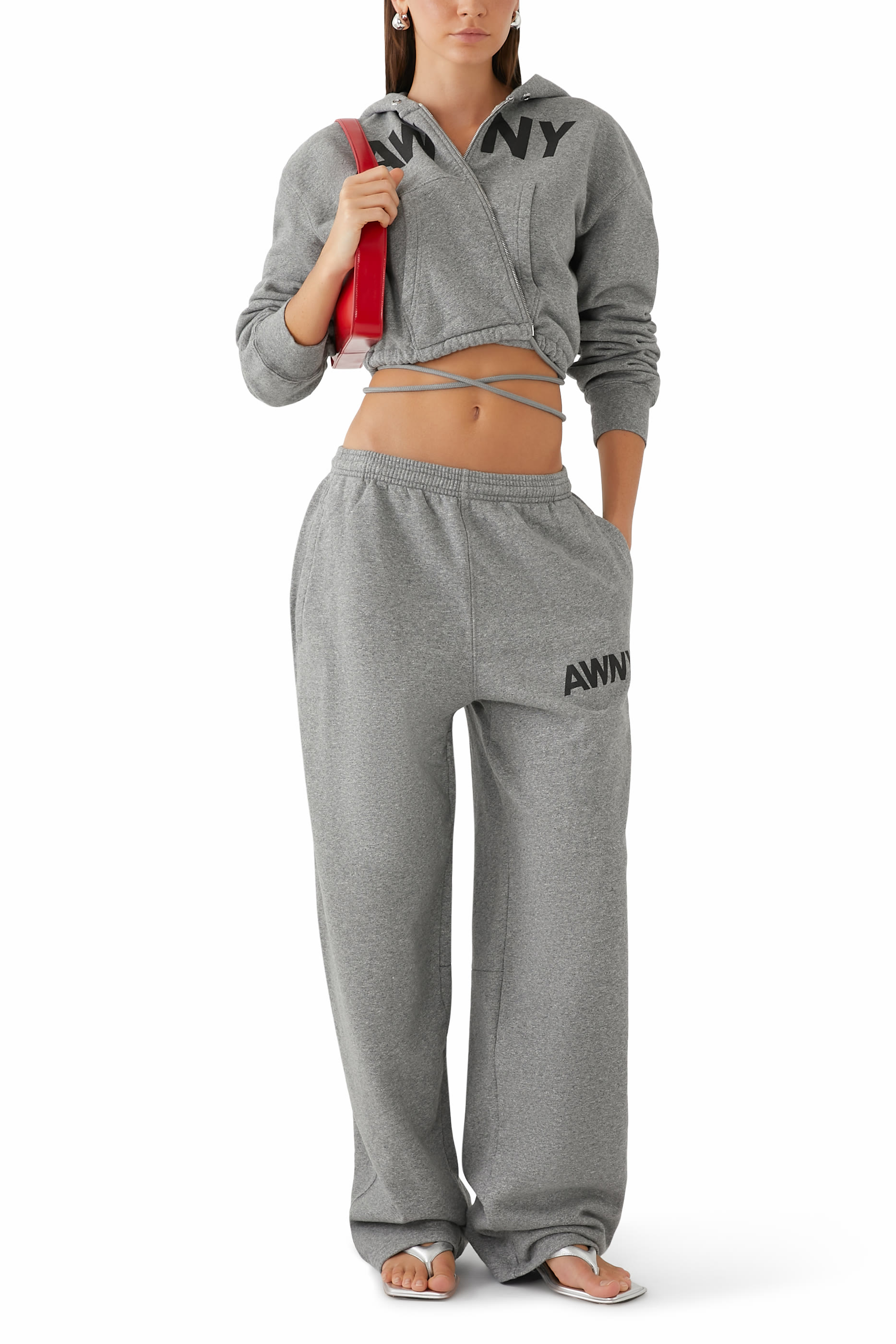 Deconstructed Logo Wrap Hoodie