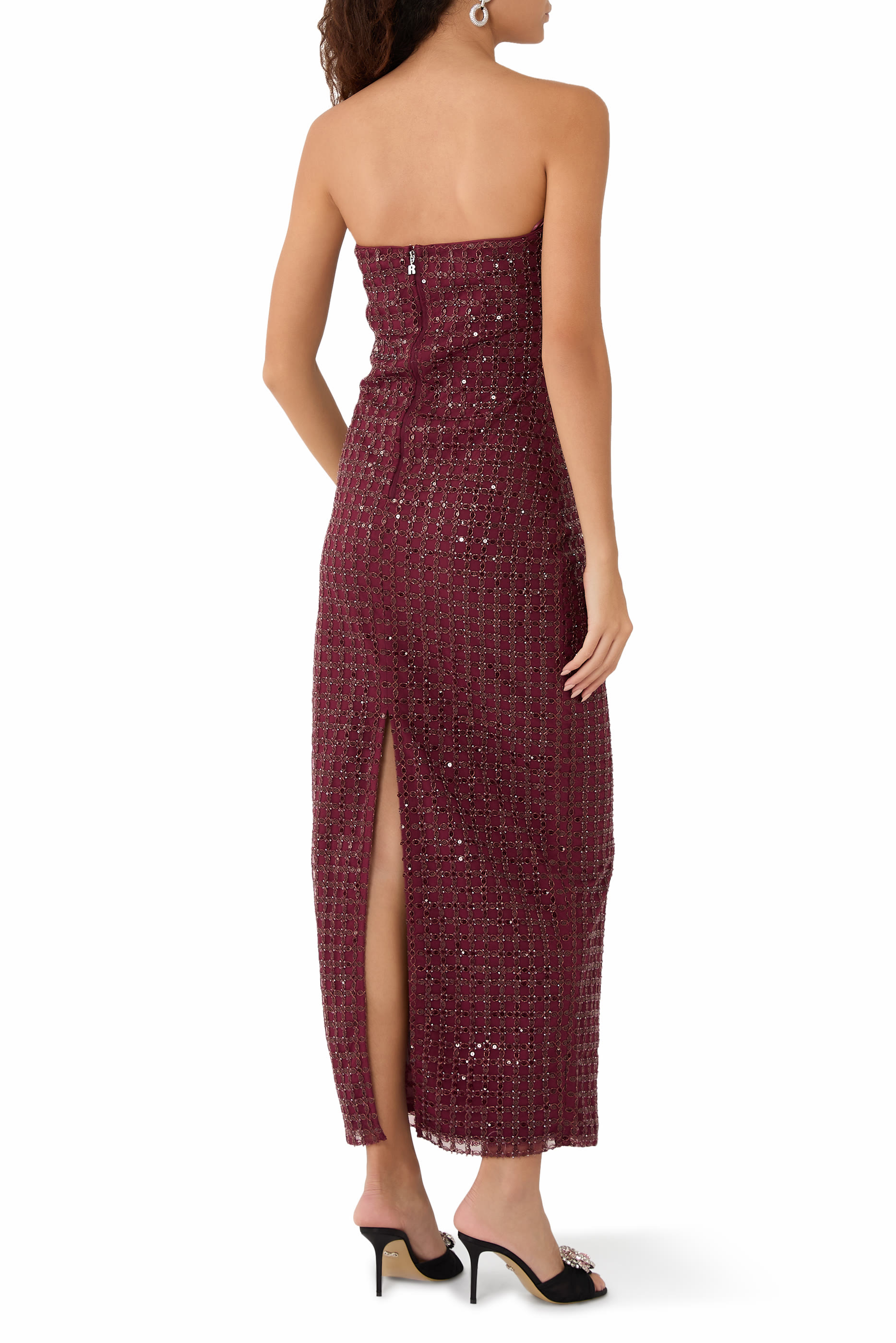 Beaded Maxi Tube Dress
