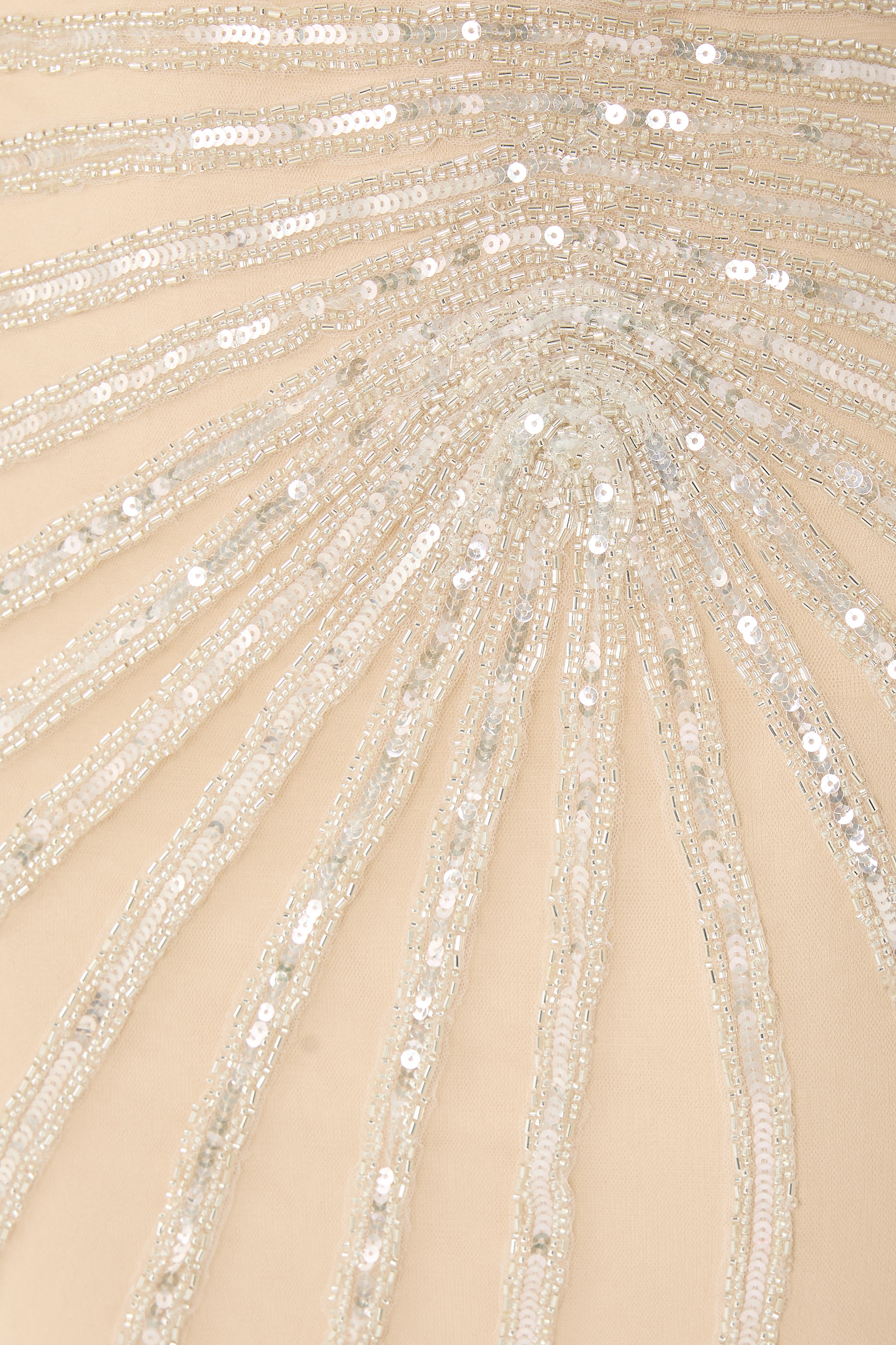 One-Shoulder Sequin Embellished Gown 