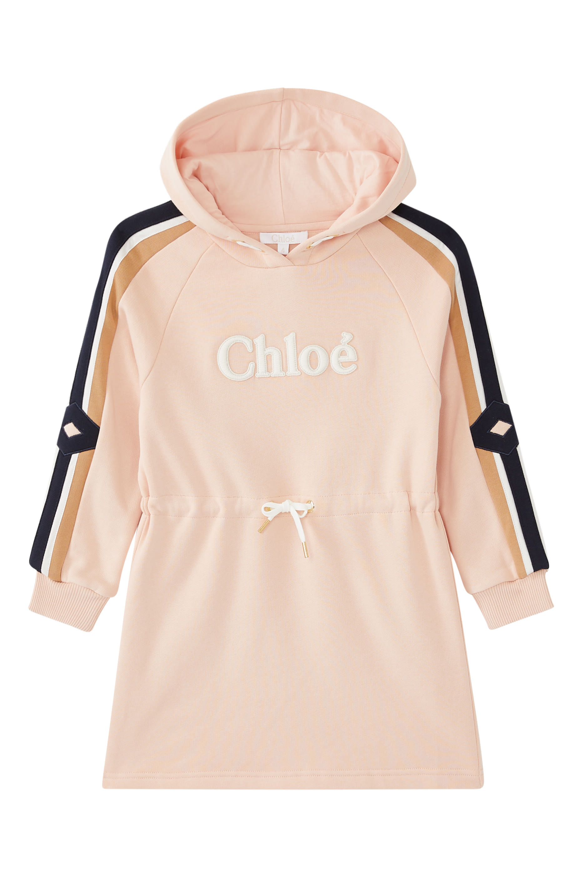 Kids Logo-Embroidered Hooded Dress