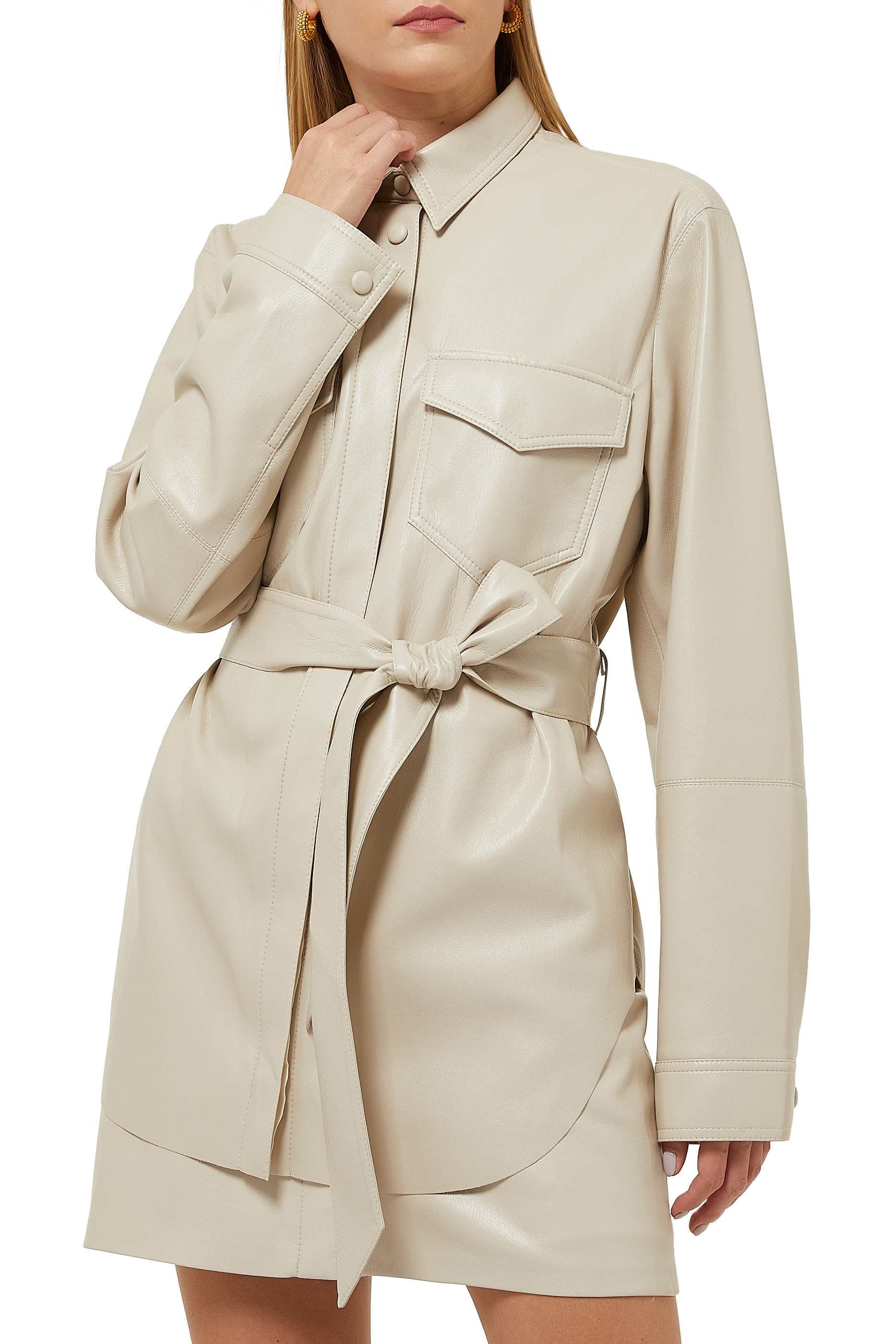 Artha Vegan Leather Shirt