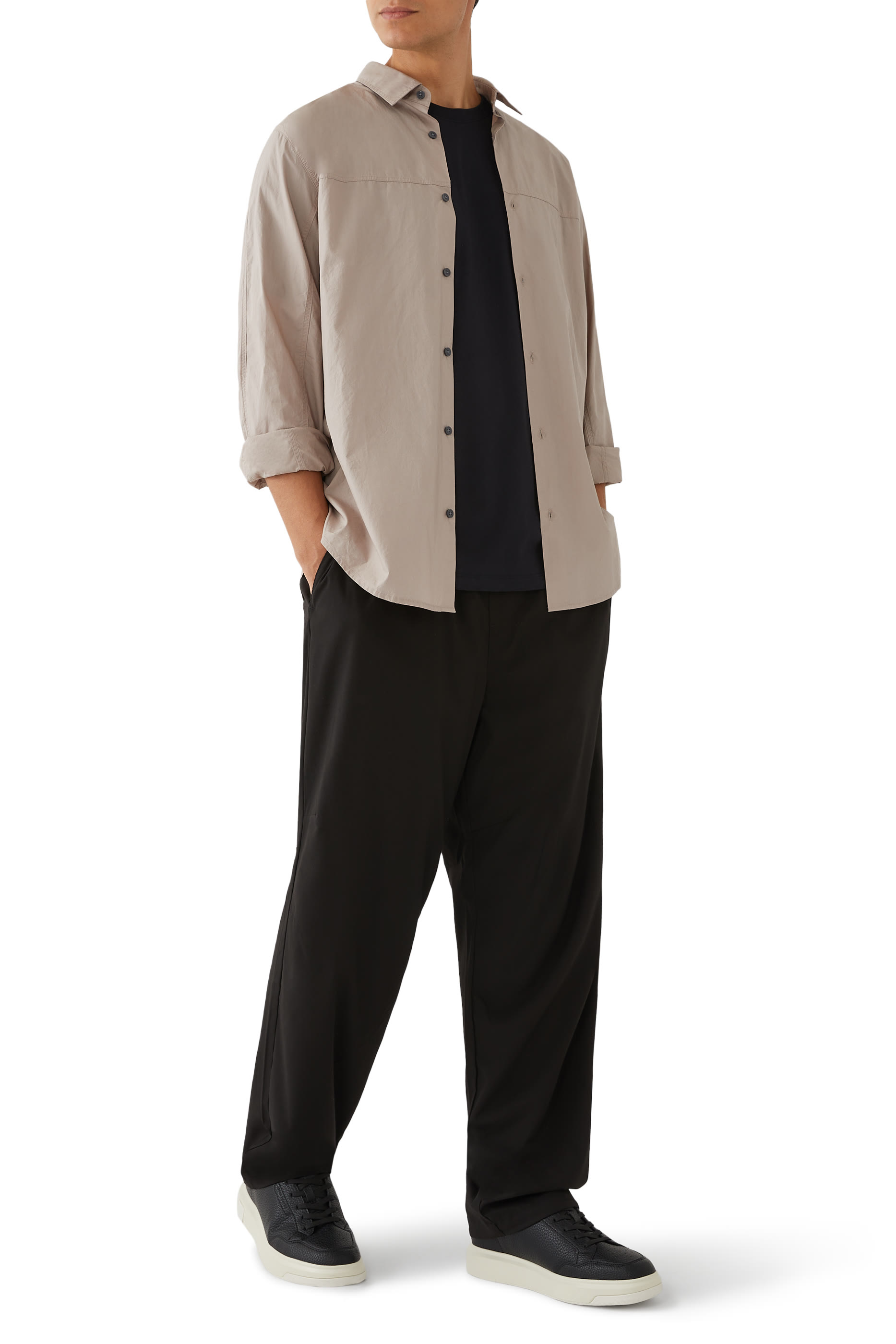 Tessuto High-Neck Long Sleeves Shirt