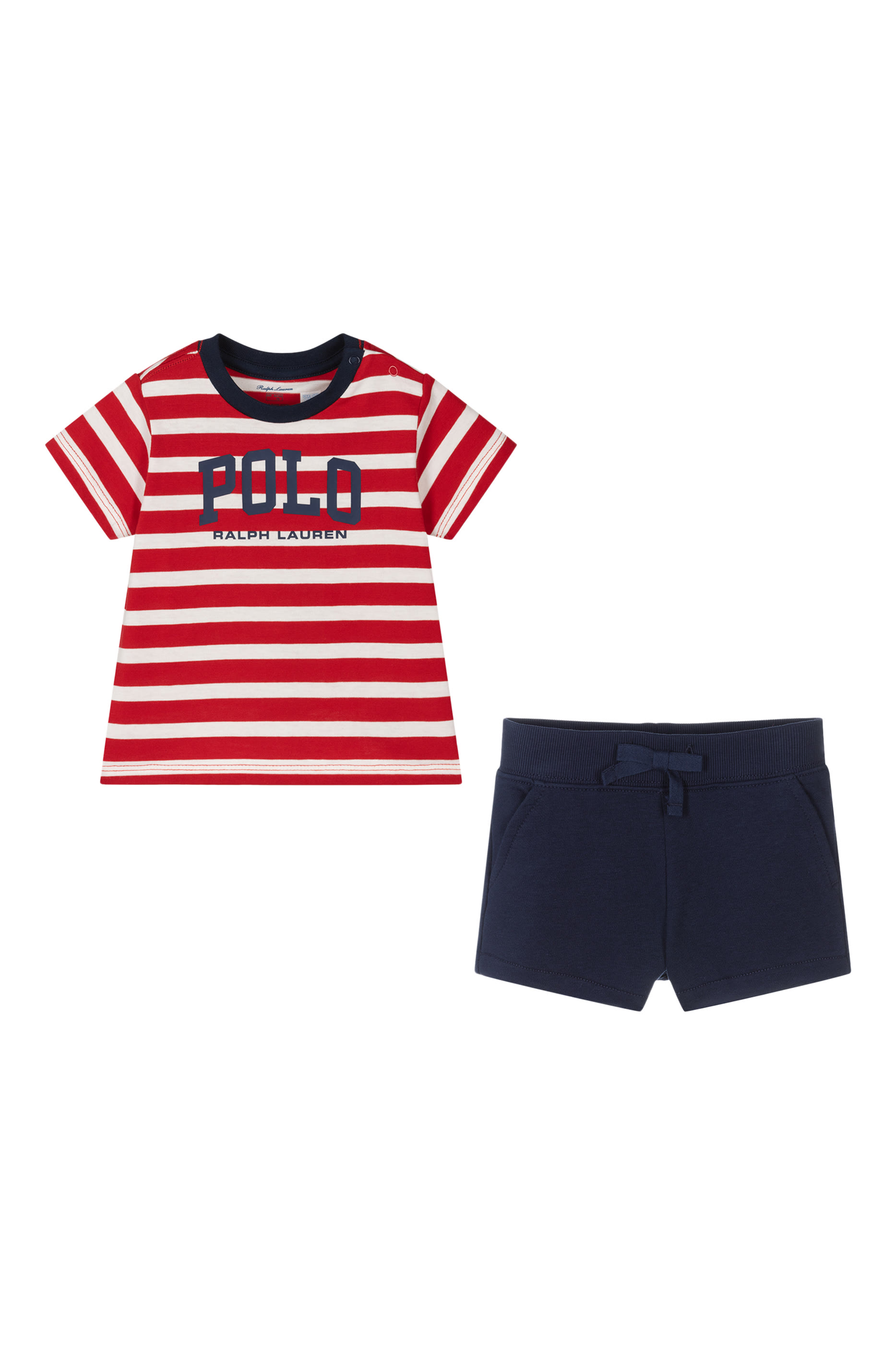 Kids Logo Jersey T-Shirt and French Terry Shorts Set