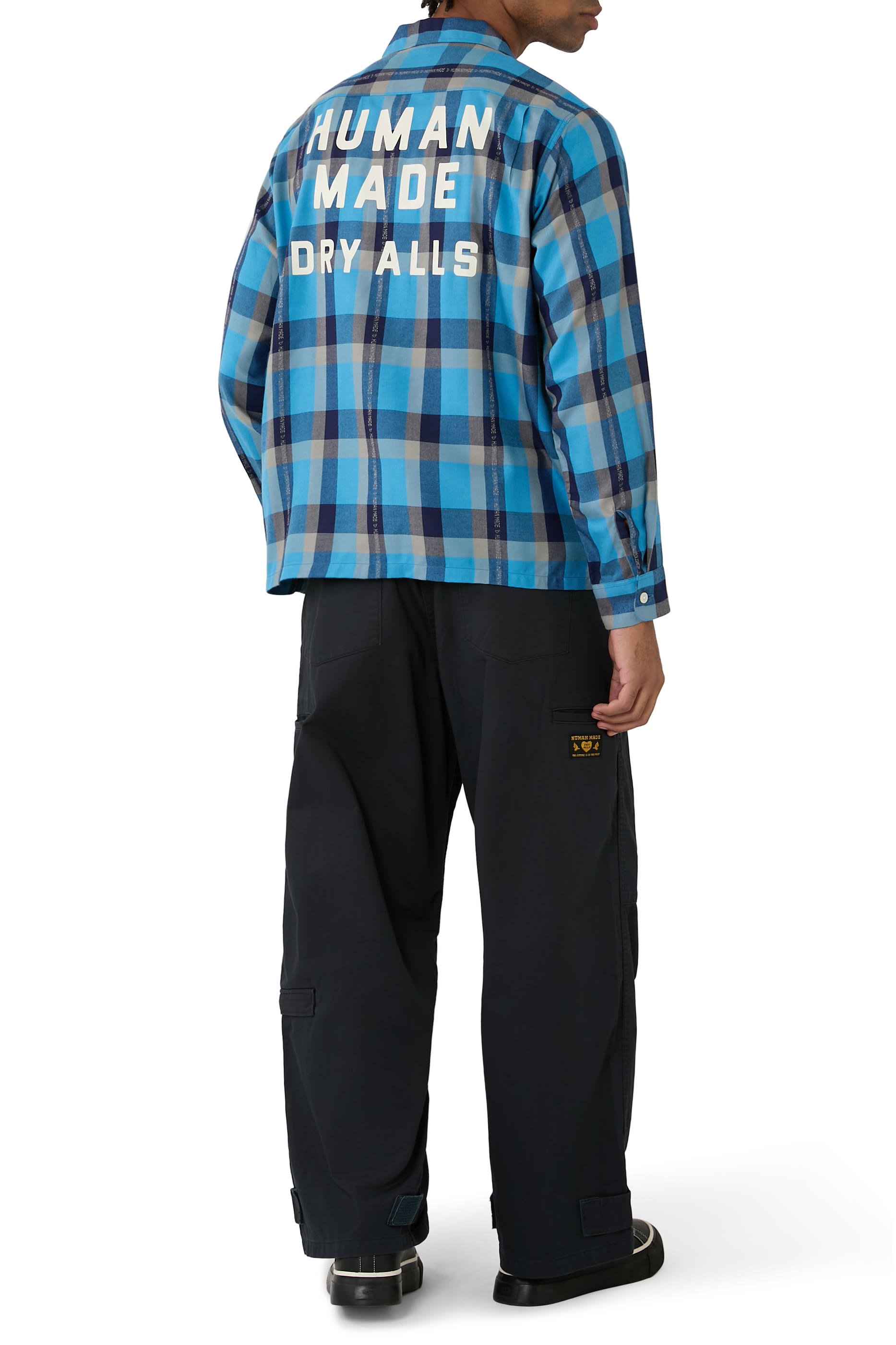 Open Collar Check Shirt