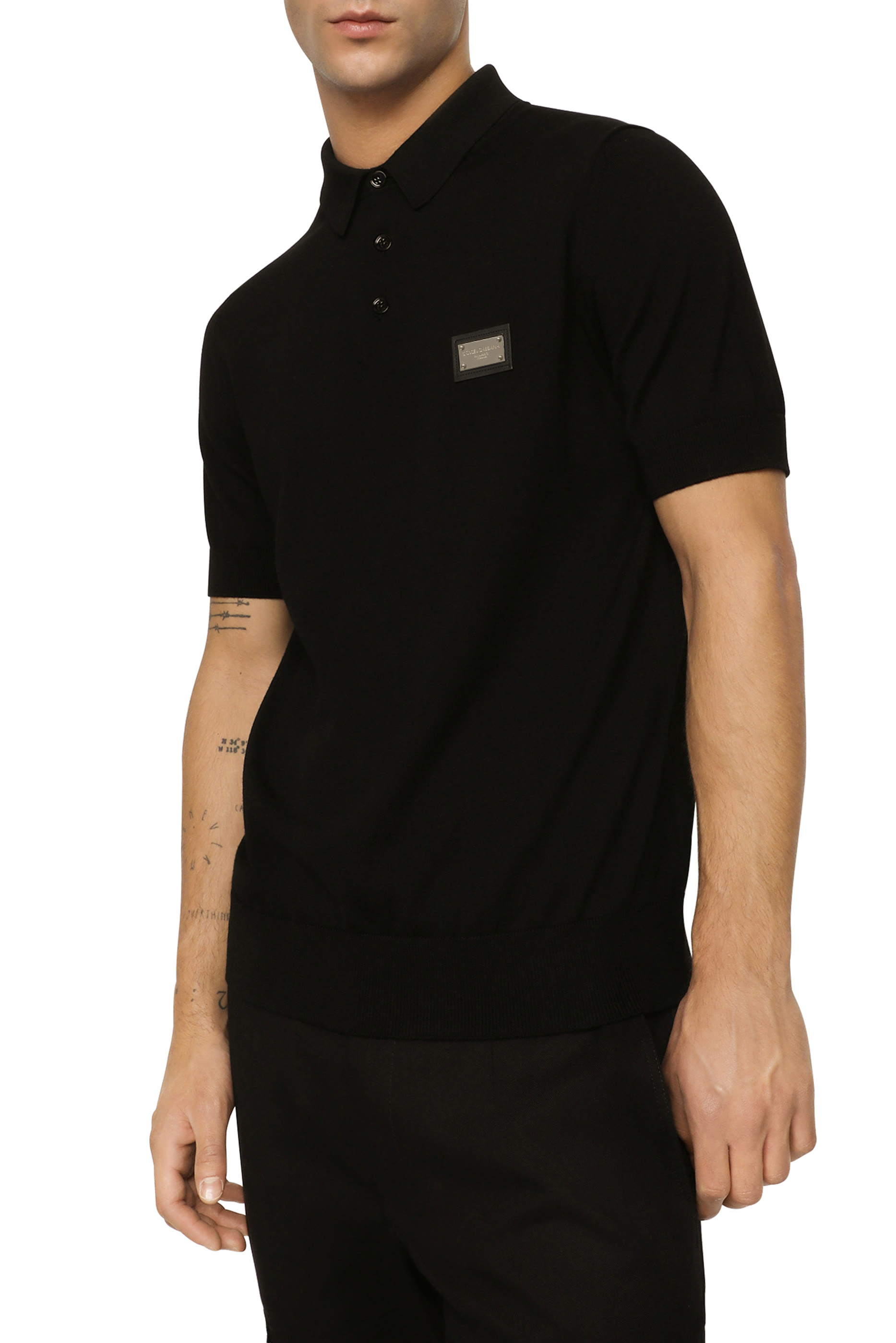Logo Wool Polo Shirt