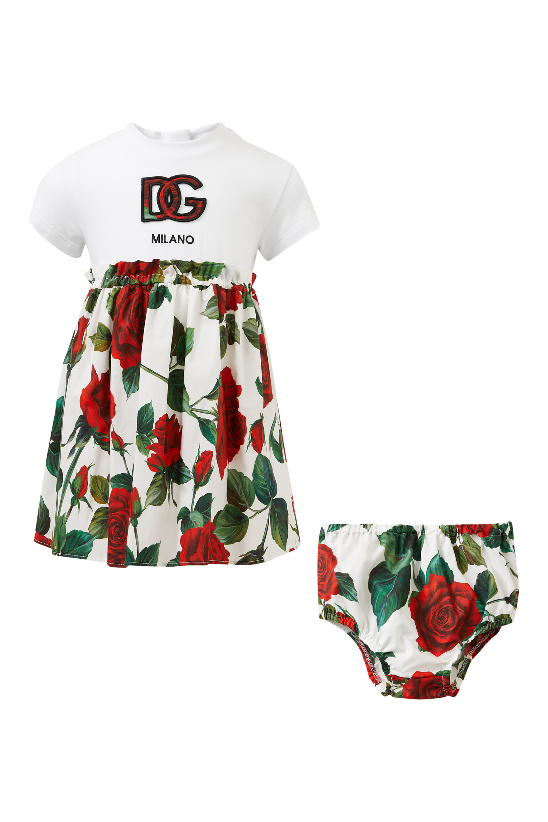 Kids Rose Print Dress