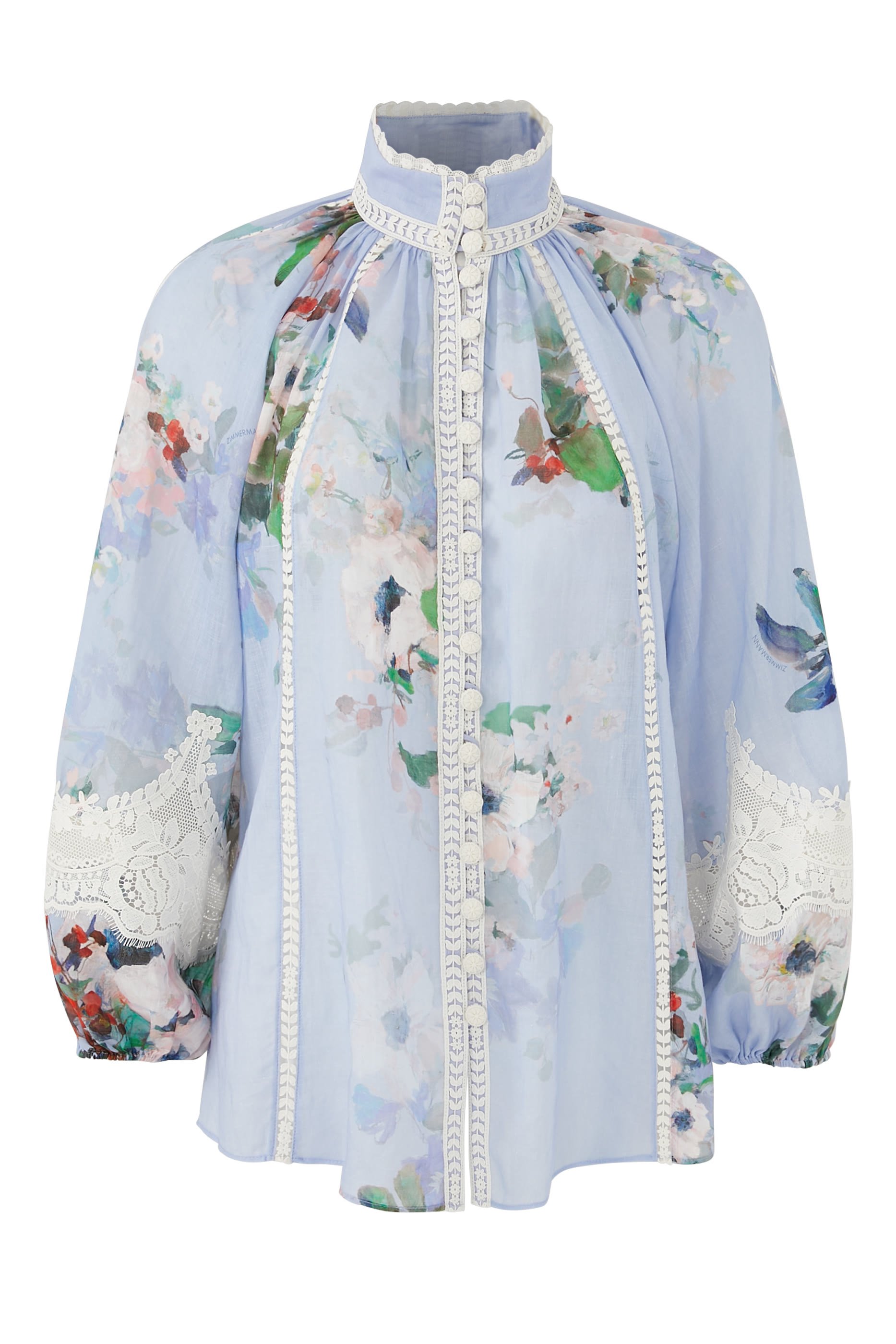 Everley Lace Trim Blouse