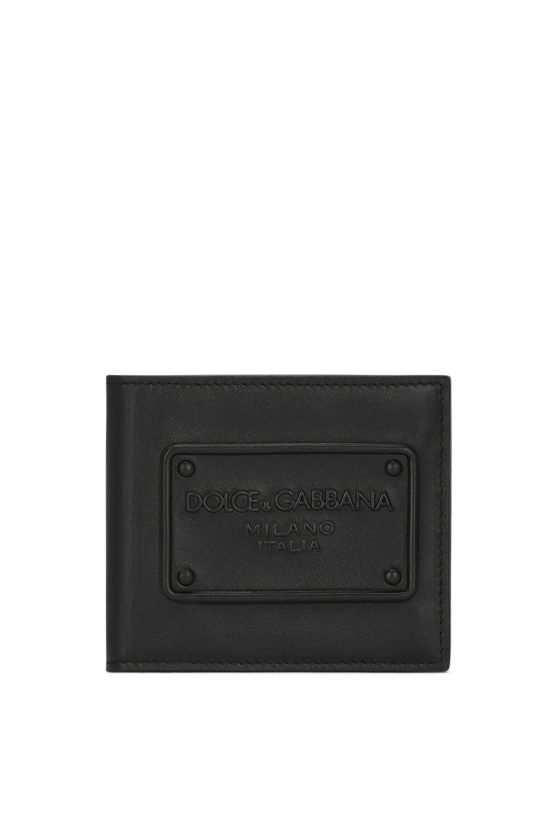 Logo Calfskin Bifold Wallet