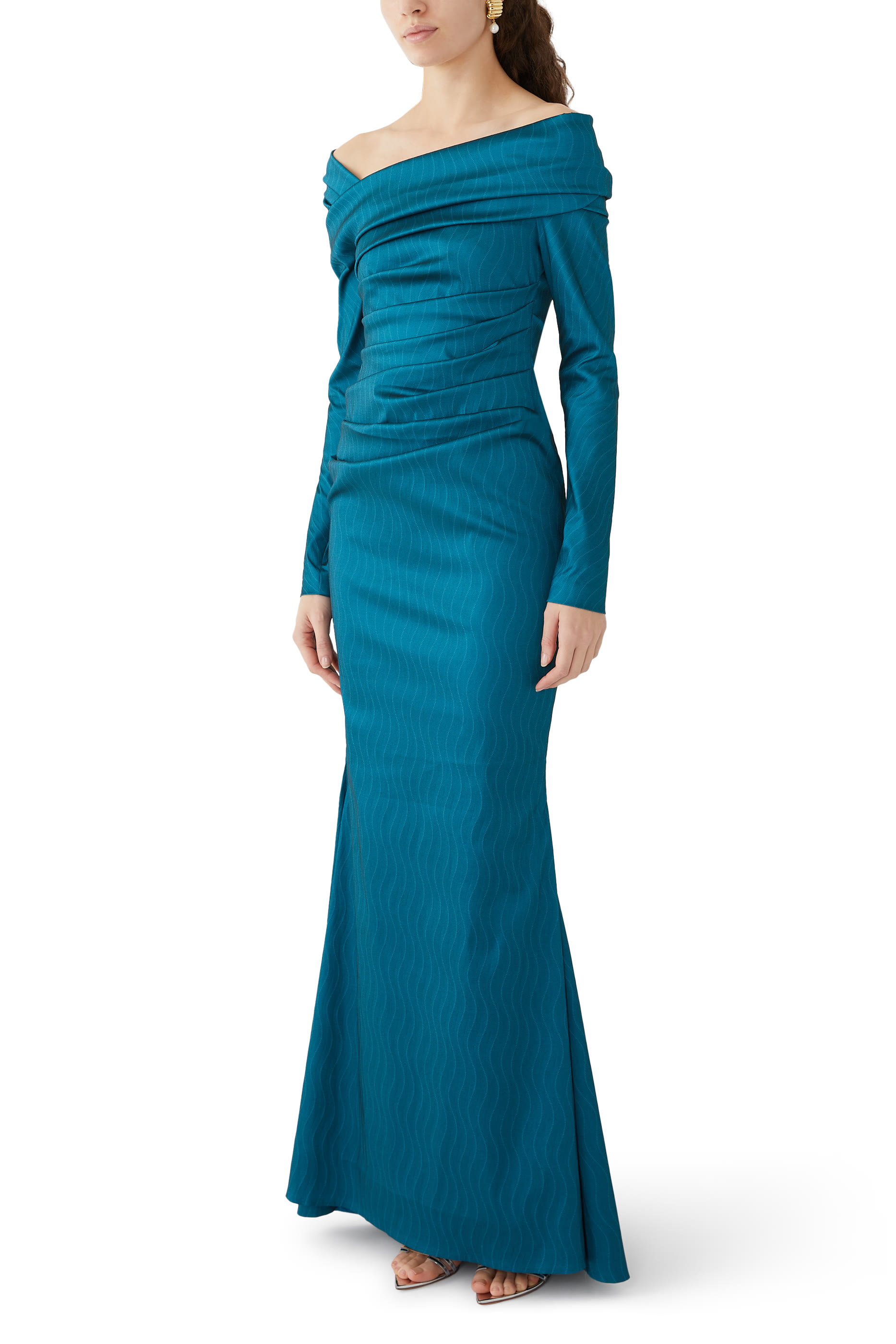 Off-Shoulder Evening Dress
