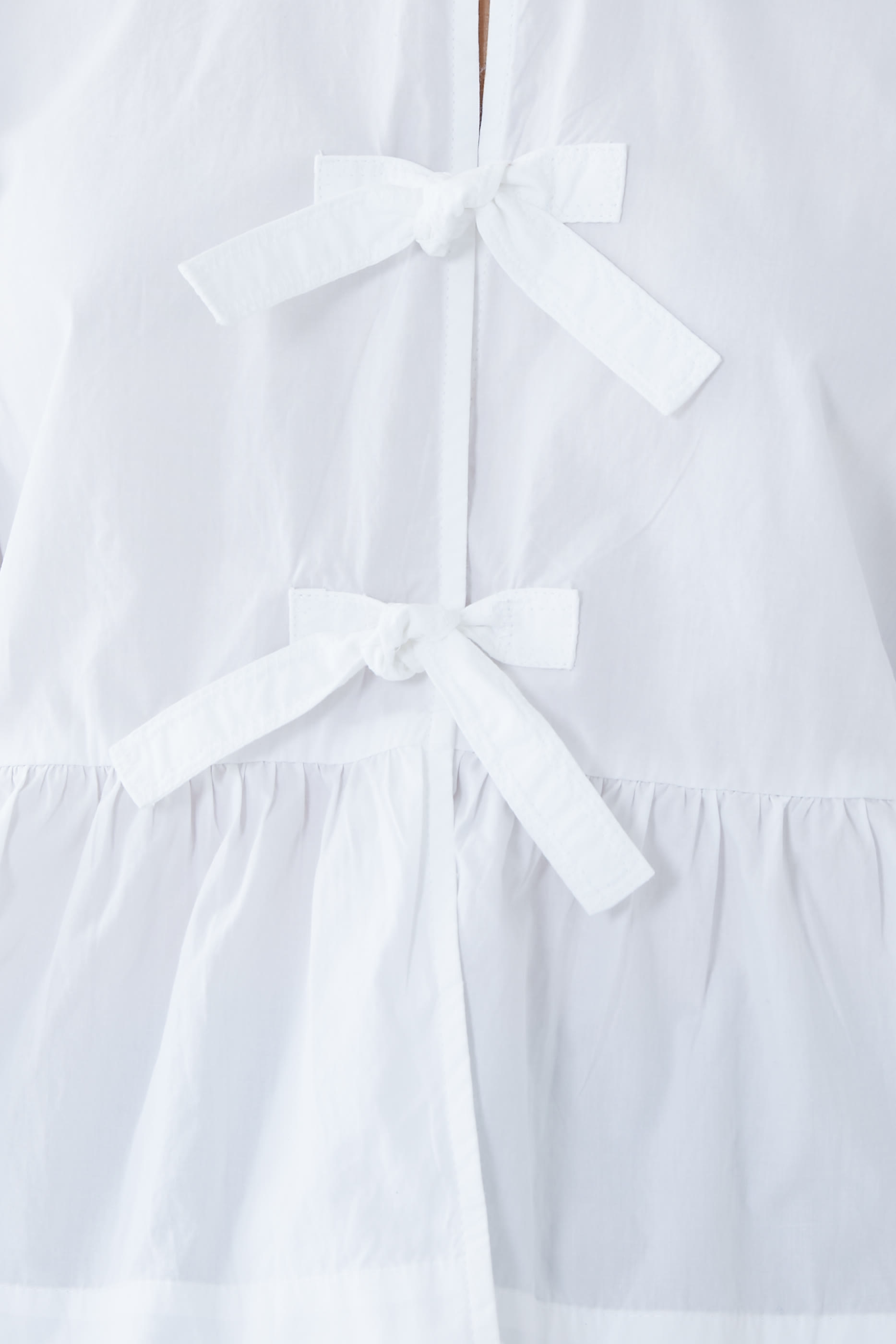 Cotton Poplin Peplum Blouse