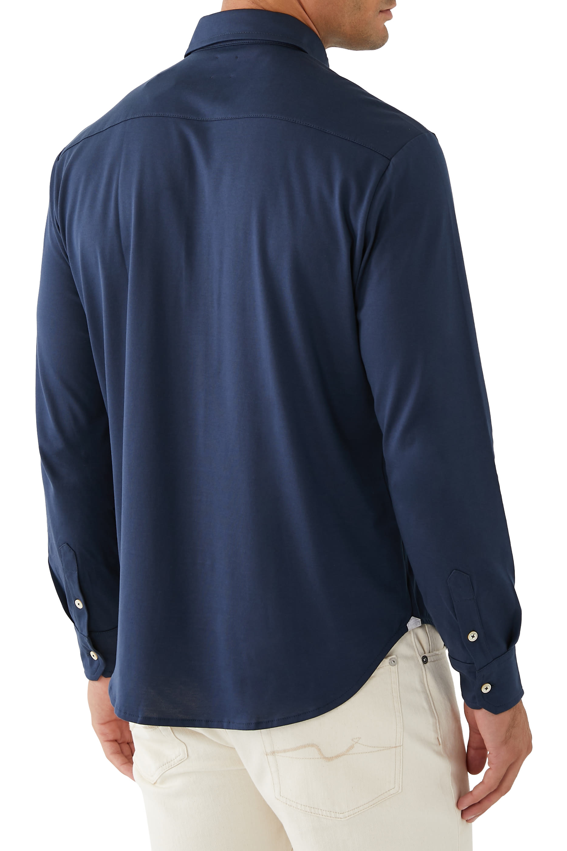 Long-Sleeved Cotton Shirt