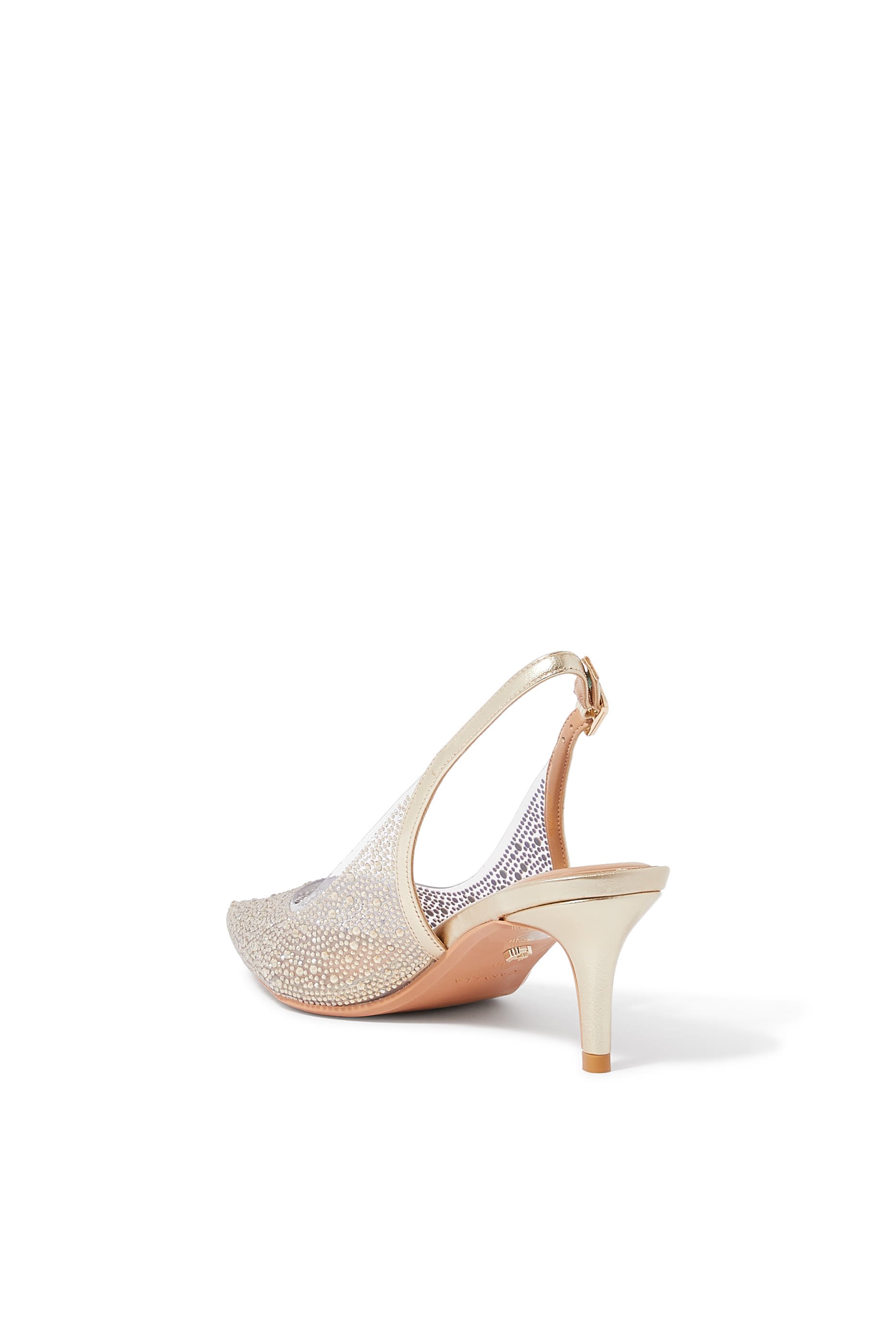 Positano 70 Vinyl Sling Back Heels