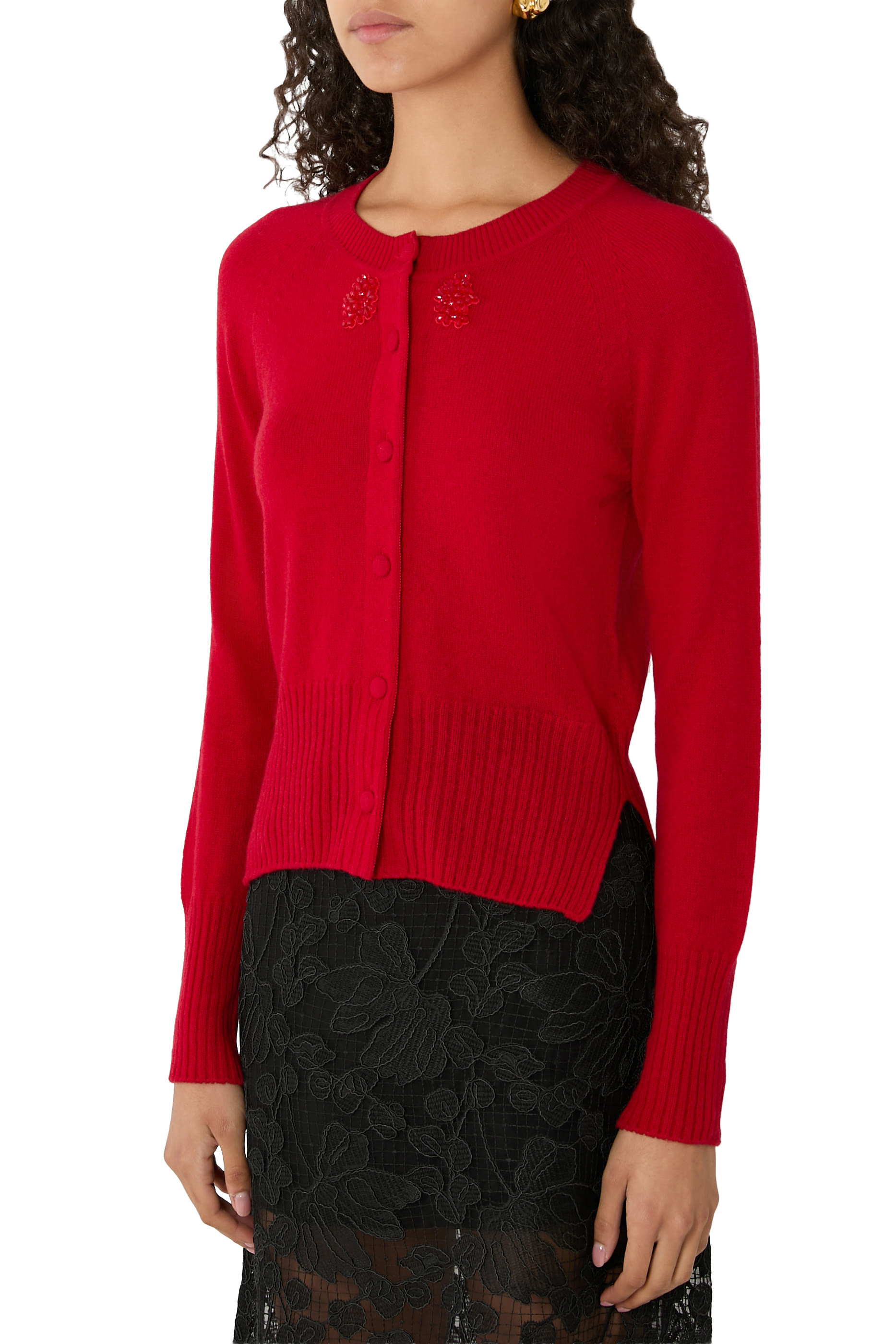 Embellished Cashmere Cardigan 