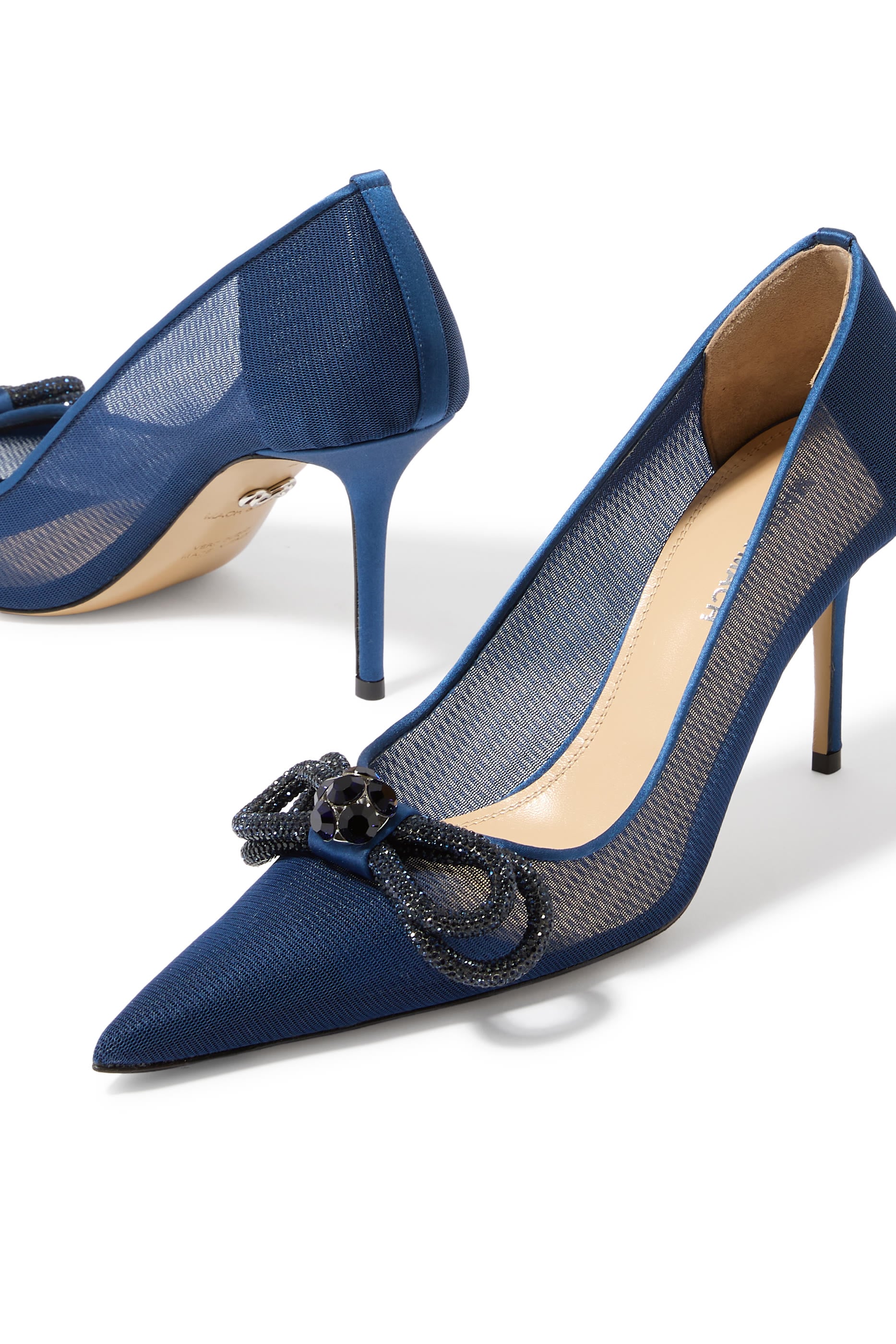  Double Bow 85 Mesh Pumps