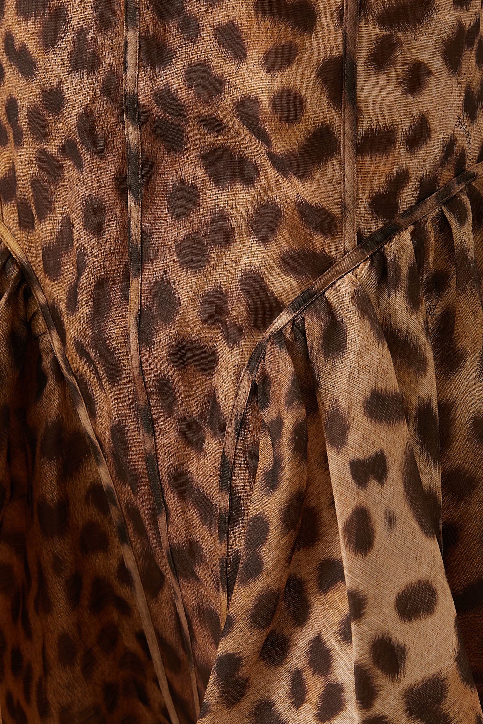 Crush Panelled Pencil Skirt