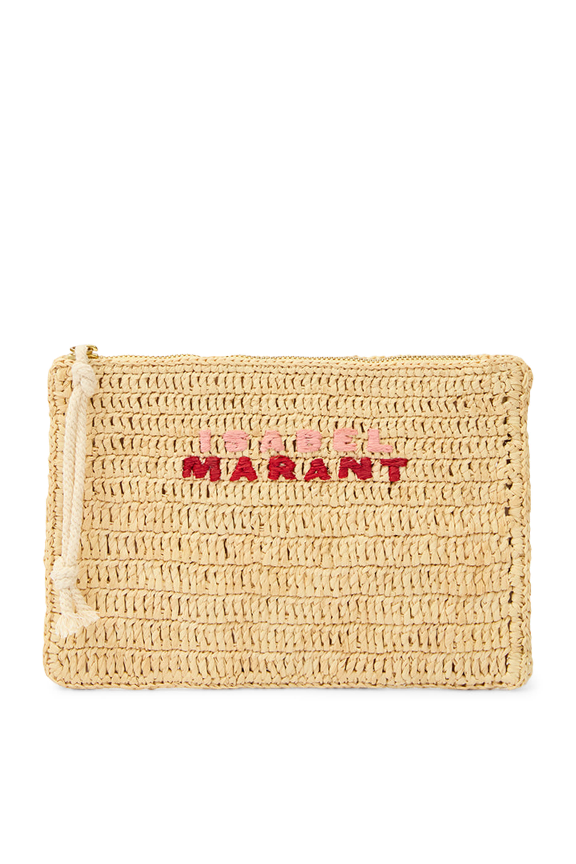 Praia Raffia Clutch Bag