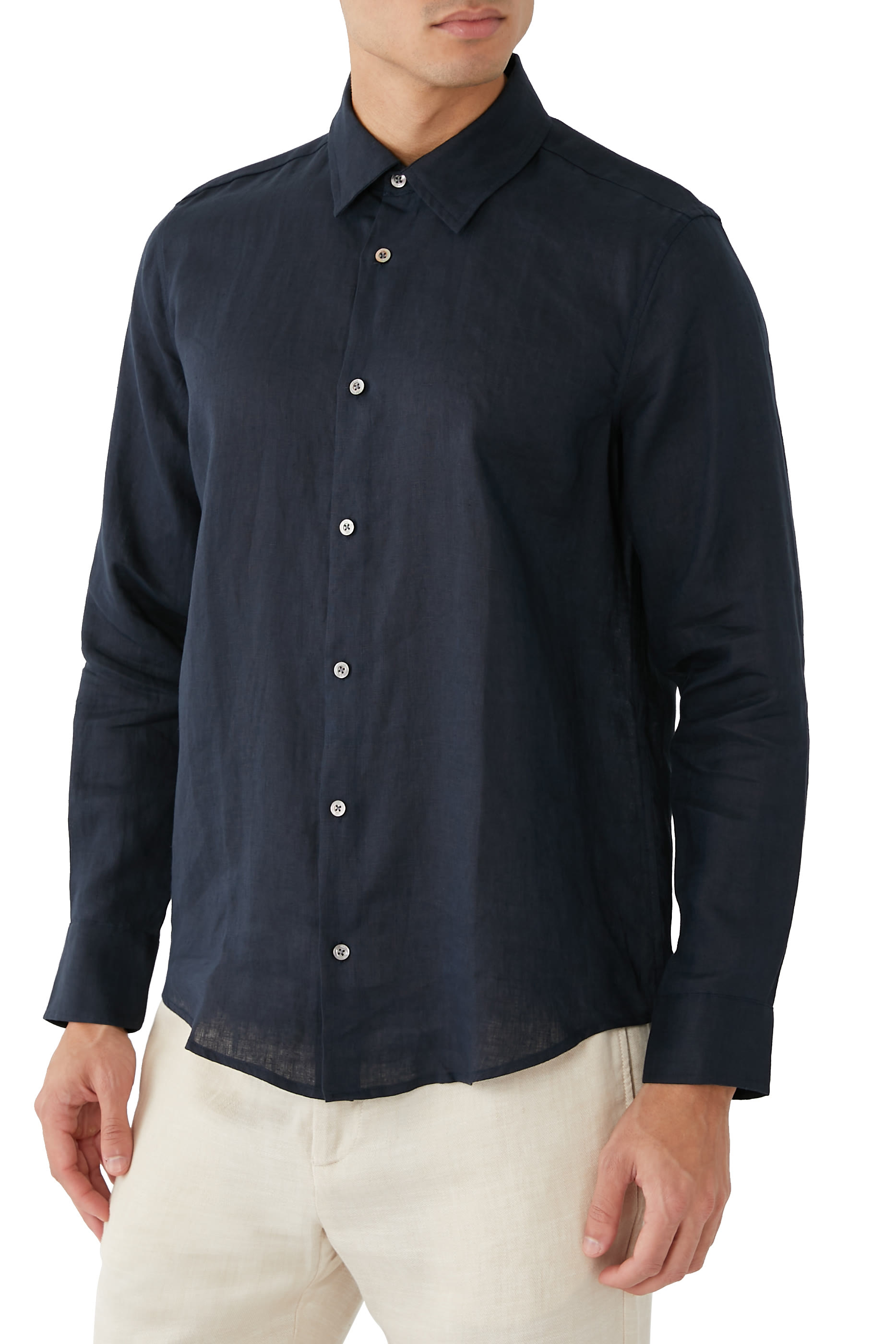 Linen Long-Sleeve Shirt
