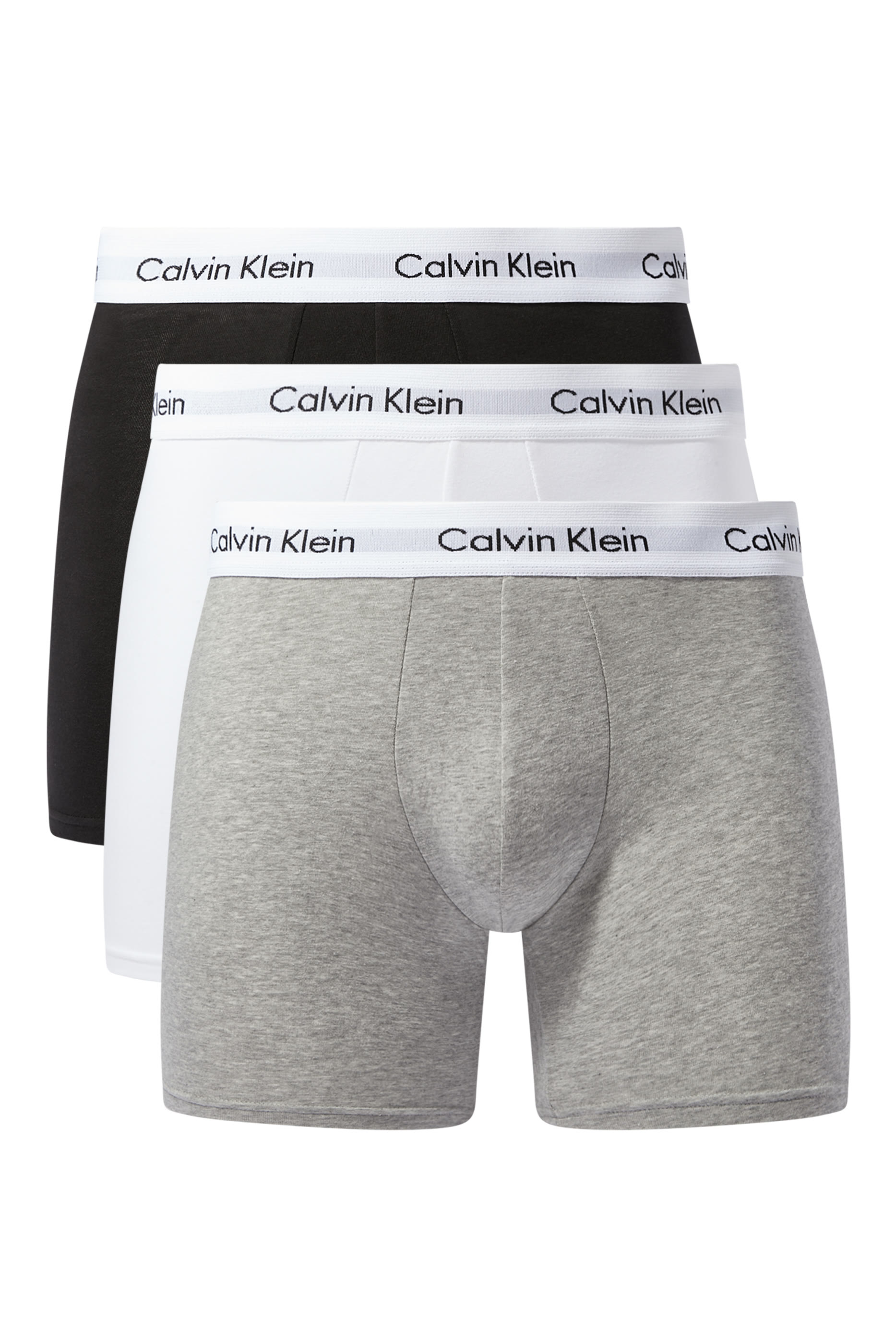 Cotton Stretch Boxer Briefs, Set Of Three