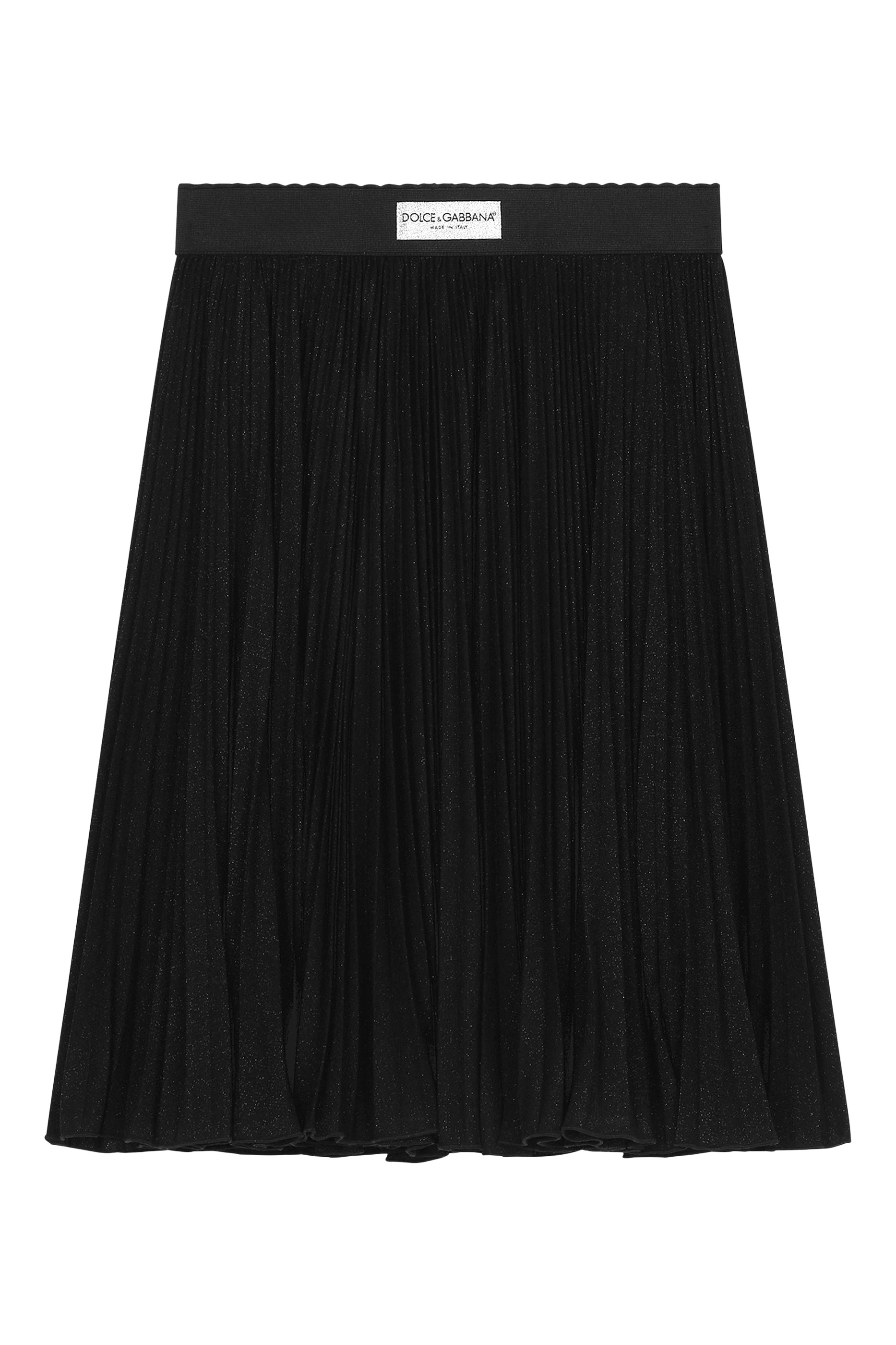 Kids Pleated Lurex Skirt