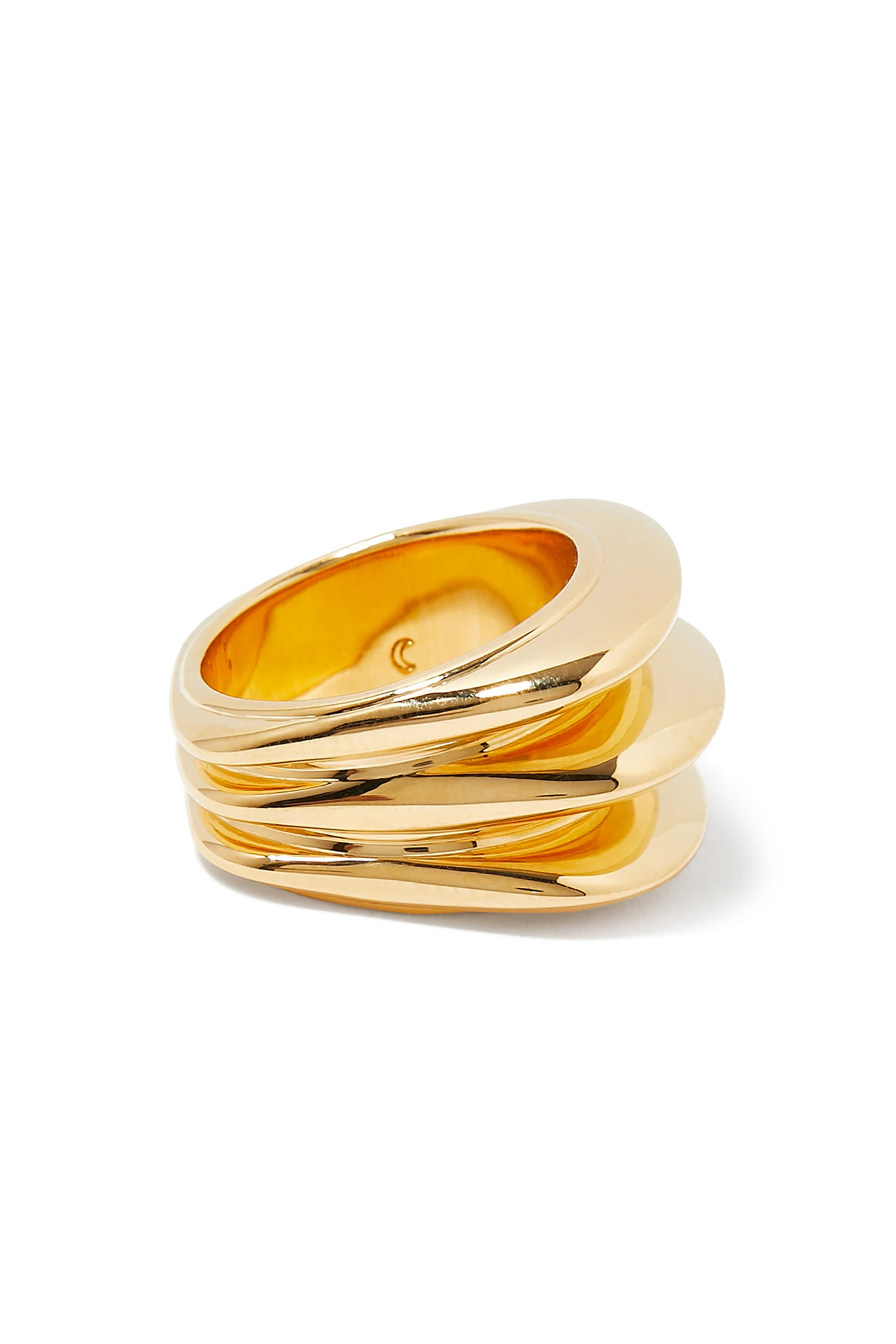 Hera Dome Triple Ridge Ring