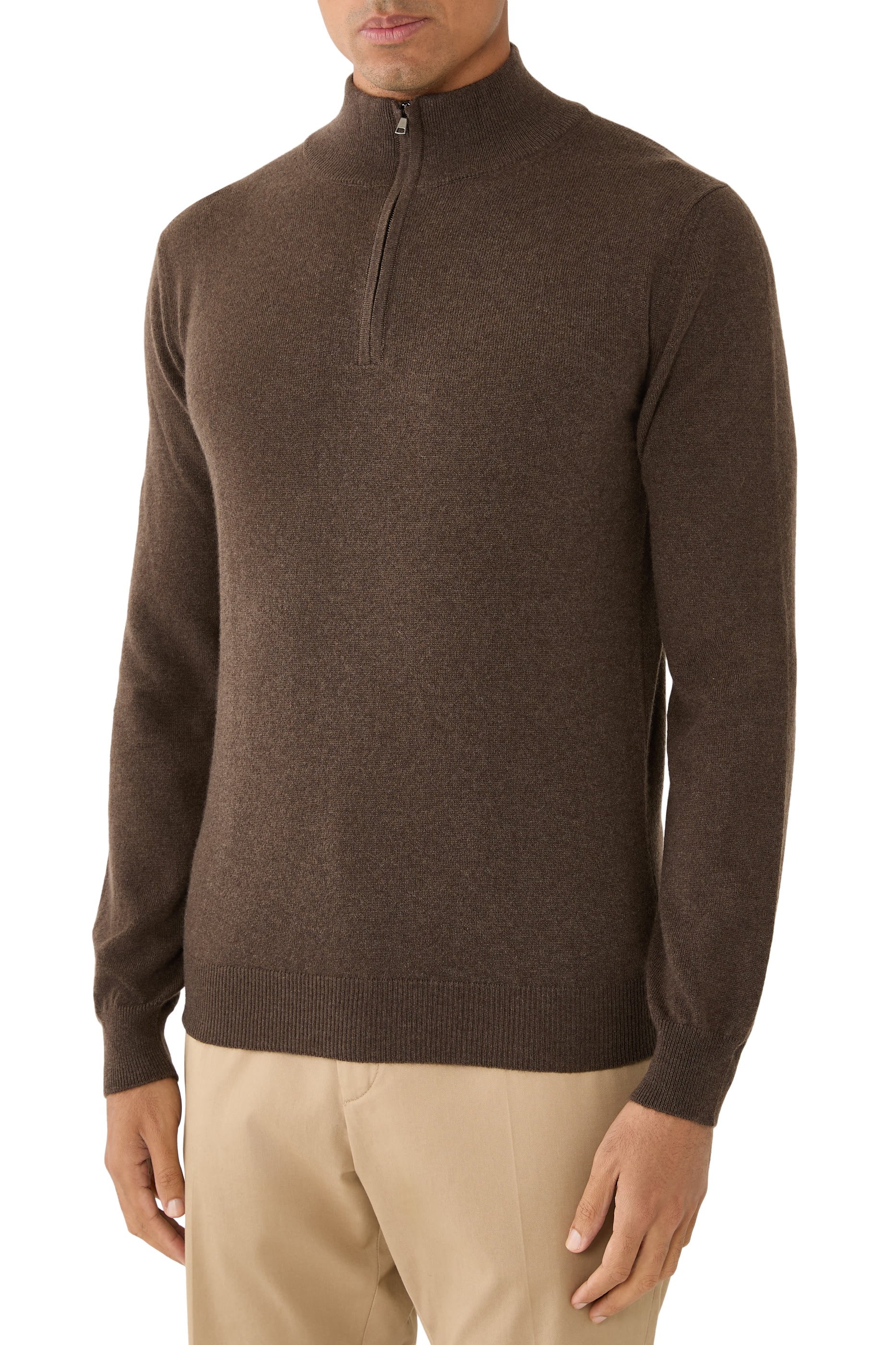 Cashmere Zip-Up Jumper