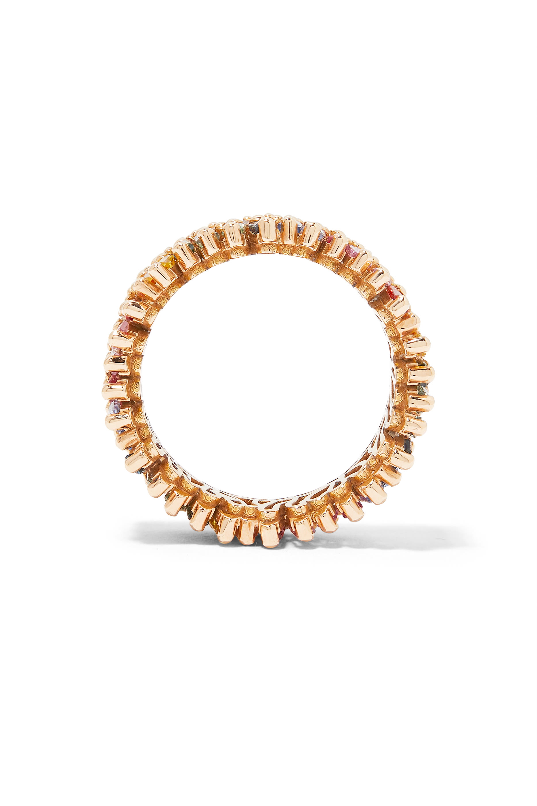 Short Stack Multi-color Eternity Ring