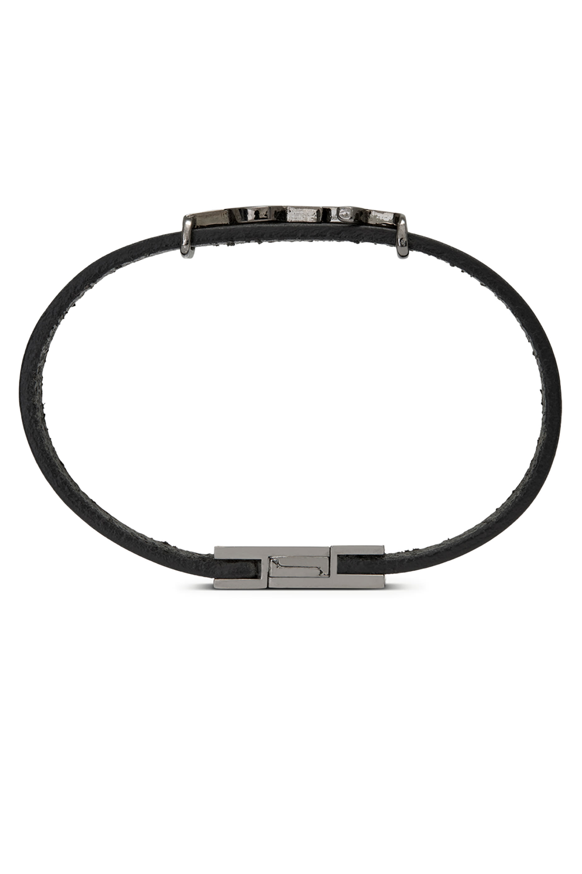  Opyum Bracelet in Smooth Leather & Metal 