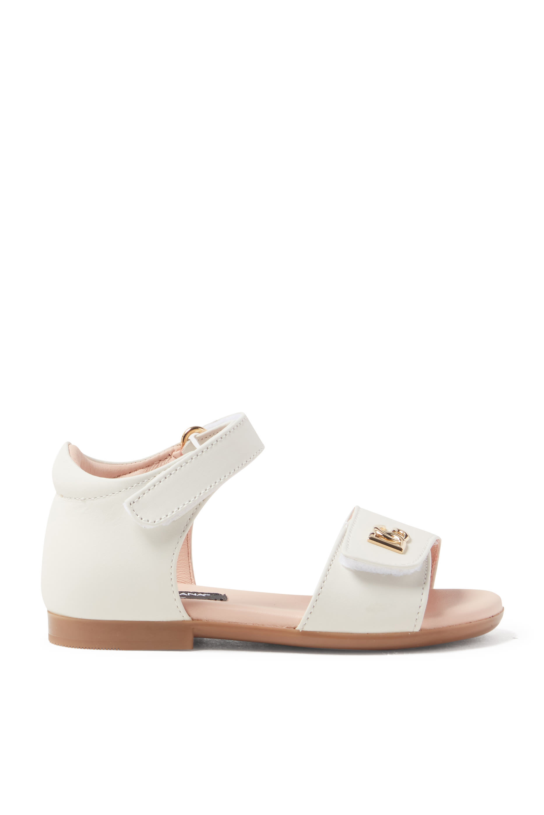 Kids Logo Leather Sandals