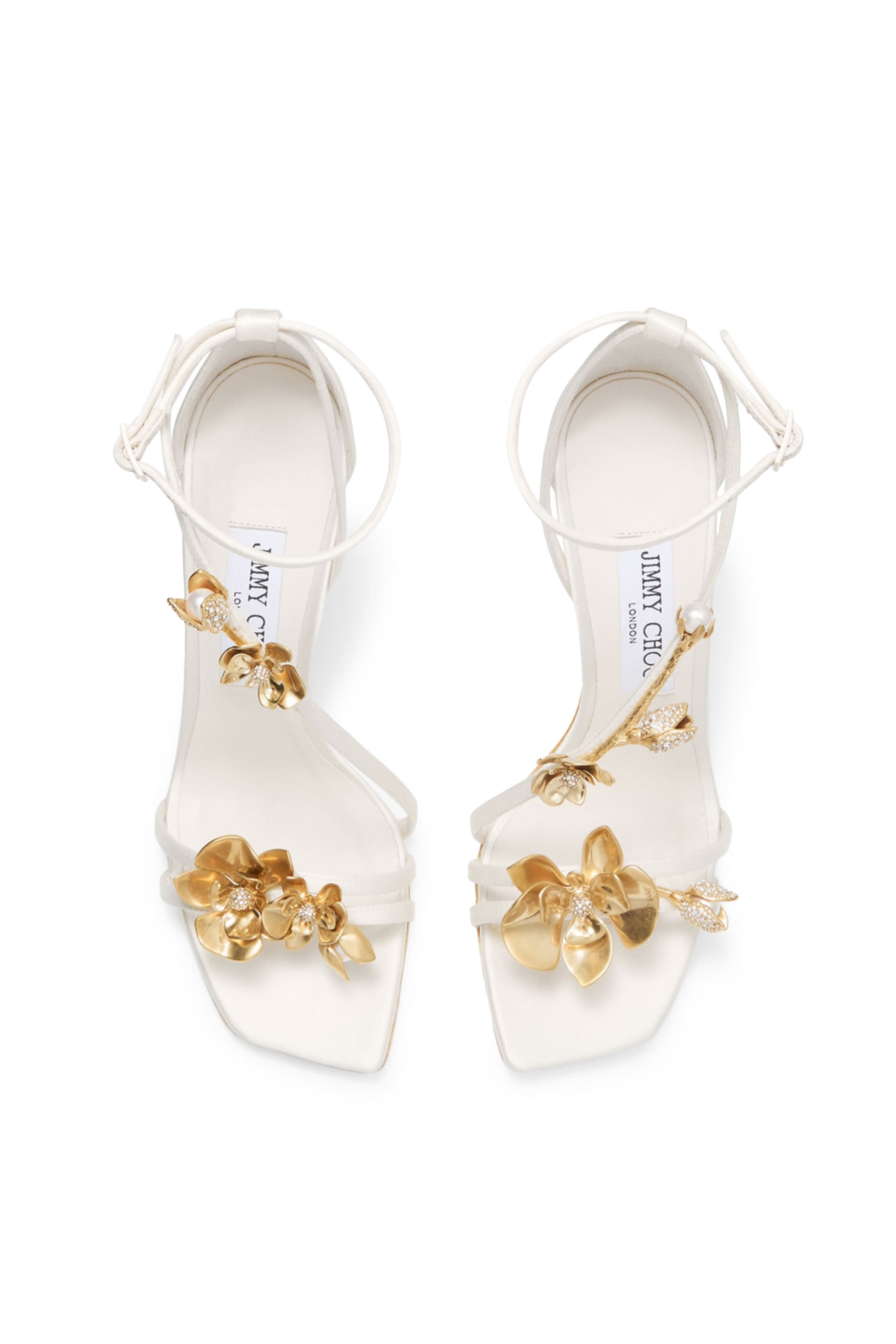 Zea Satin Flower 95 Sandals