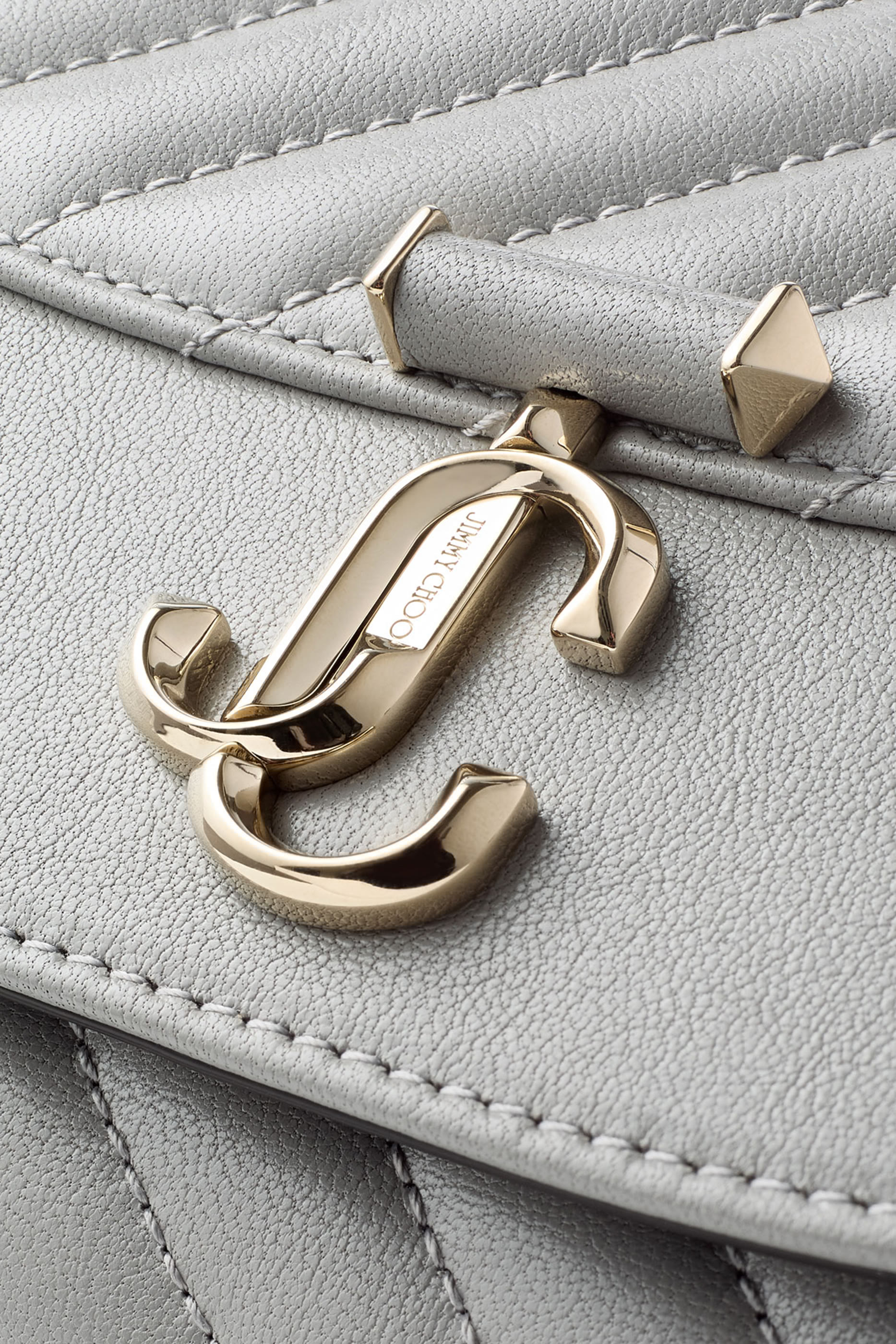  Curve Leather Clutch with Chain 